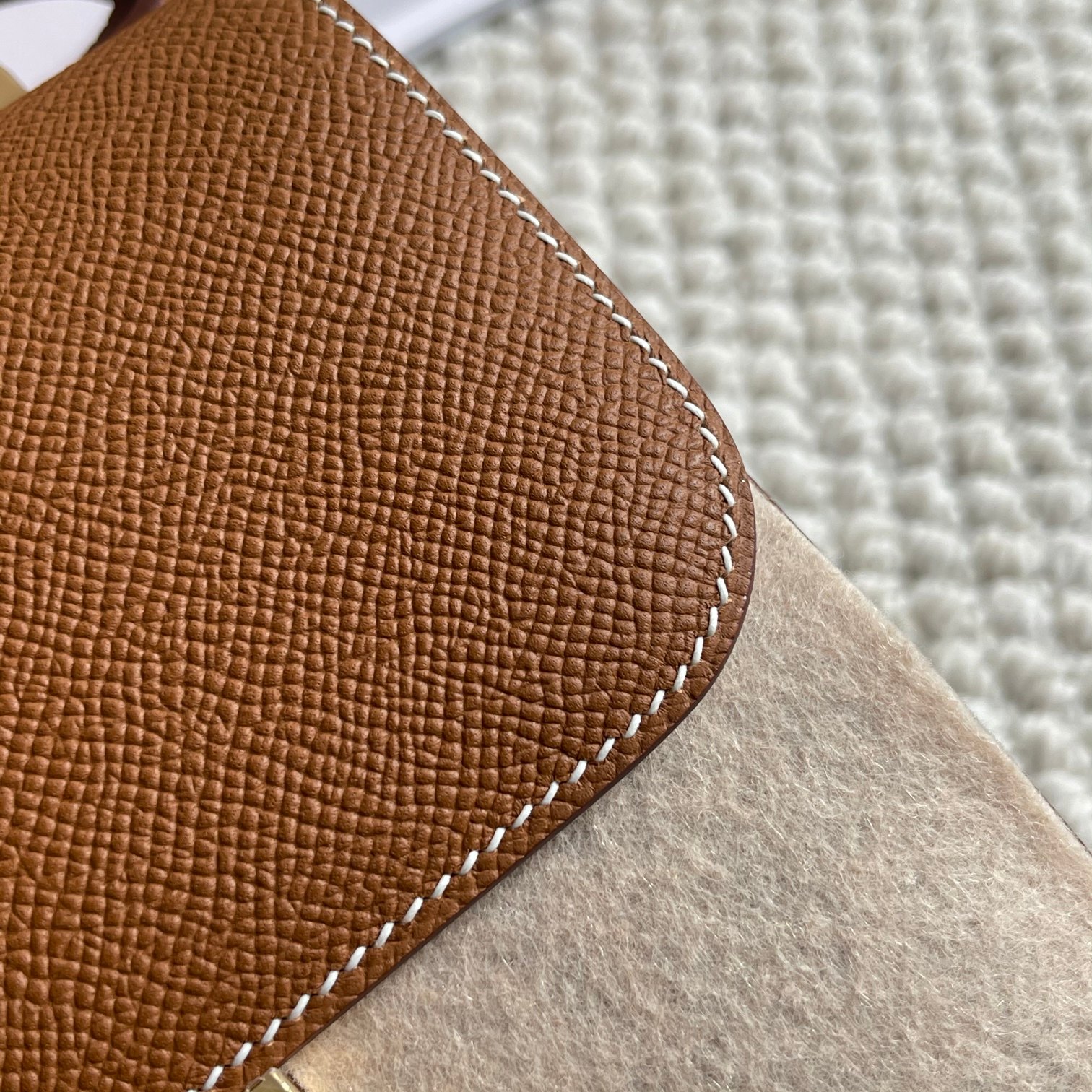 Hermès Purely handmade rice grain hand stitching