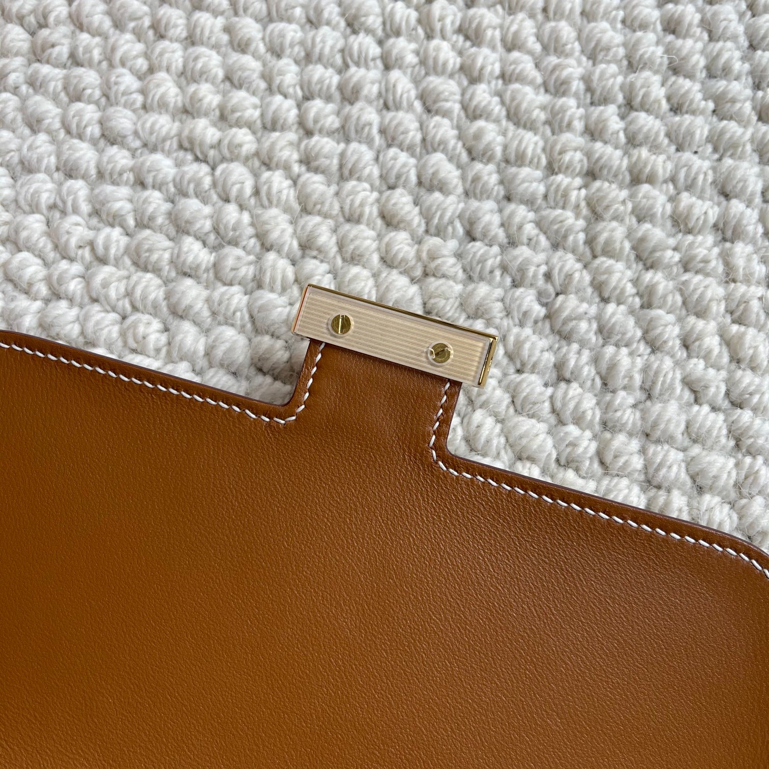 Hermès Purely handmade rice grain hand stitching