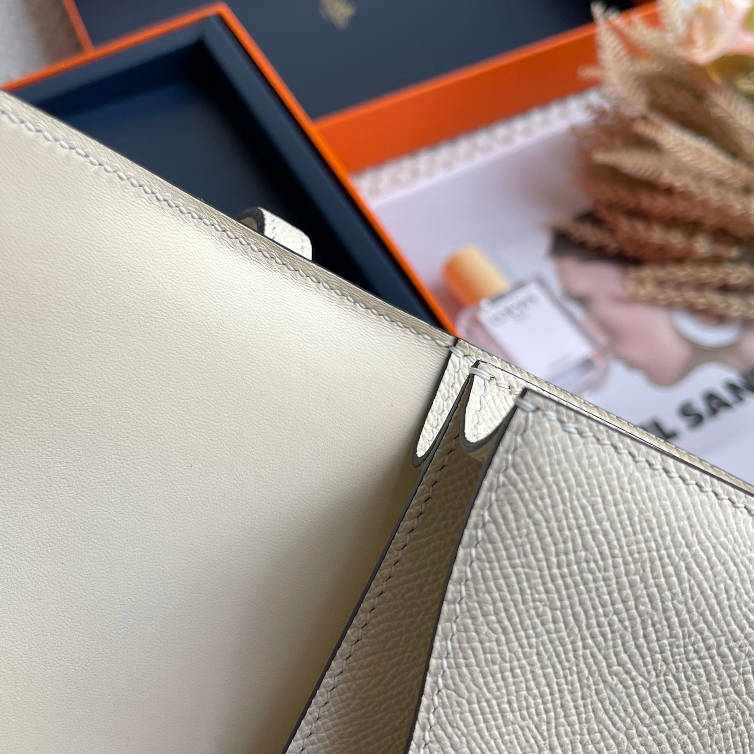 Hermès Purely handmade rice grain hand stitching