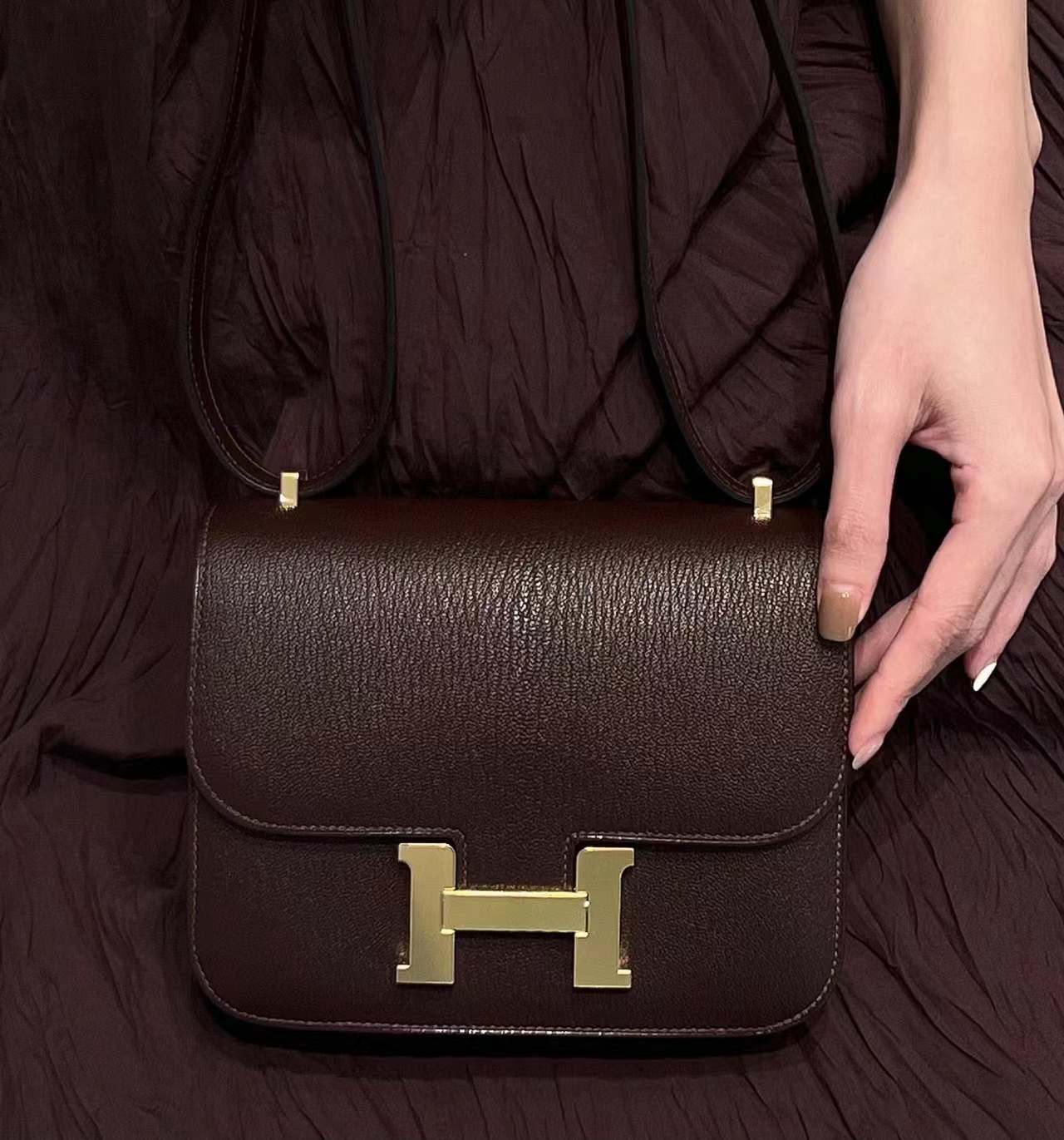 Hermès Super tasteful and rare color 41 Havana