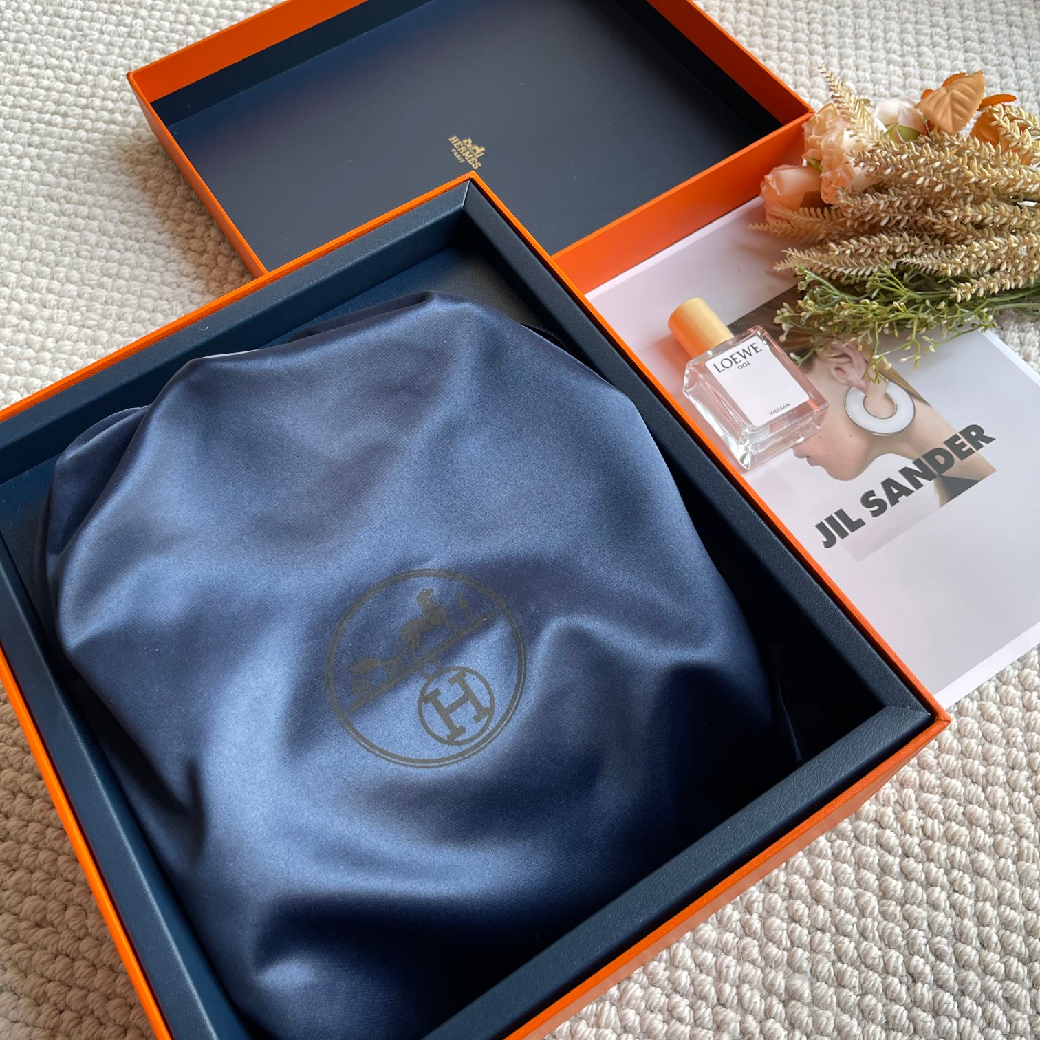 Hermès Complete set of limited edition blue box ~ fully equipped