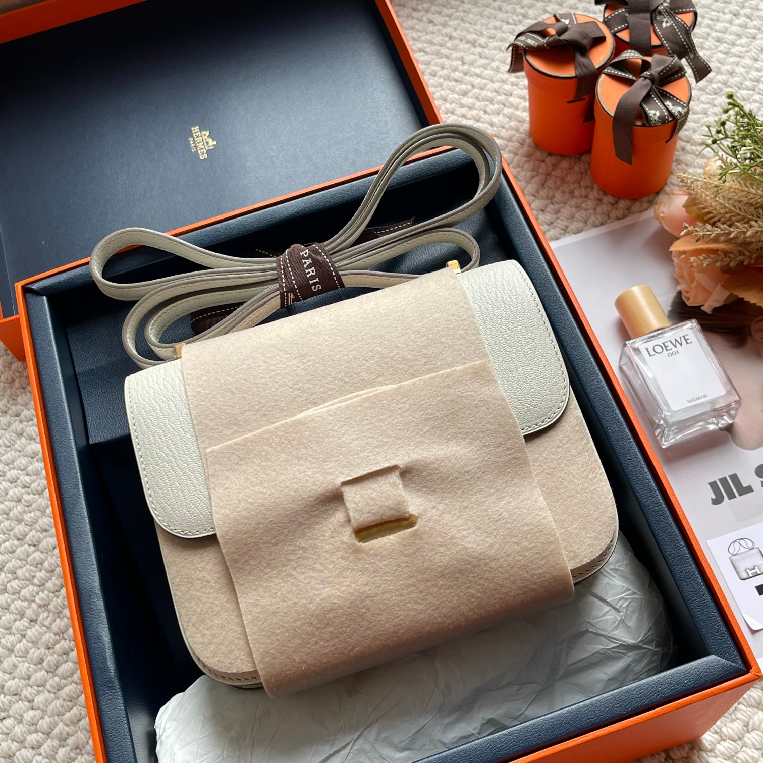 Hermès 25 new models with mirror, complete set of blue box limited packaging