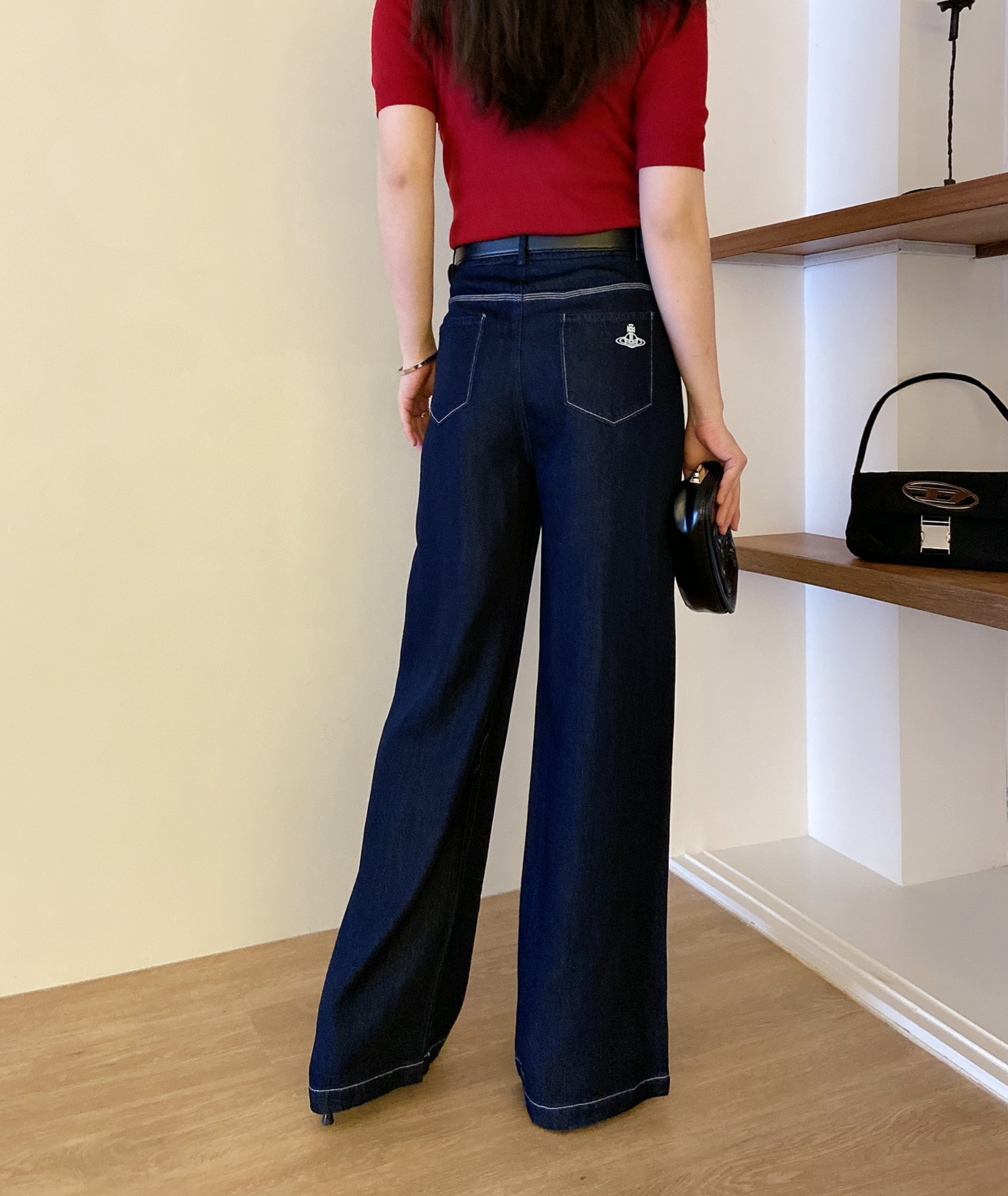 p437 High-end quality women’s suit packaged with new Western Queens Queens – (Deep Blue/Black) SMLXL - 图片 6