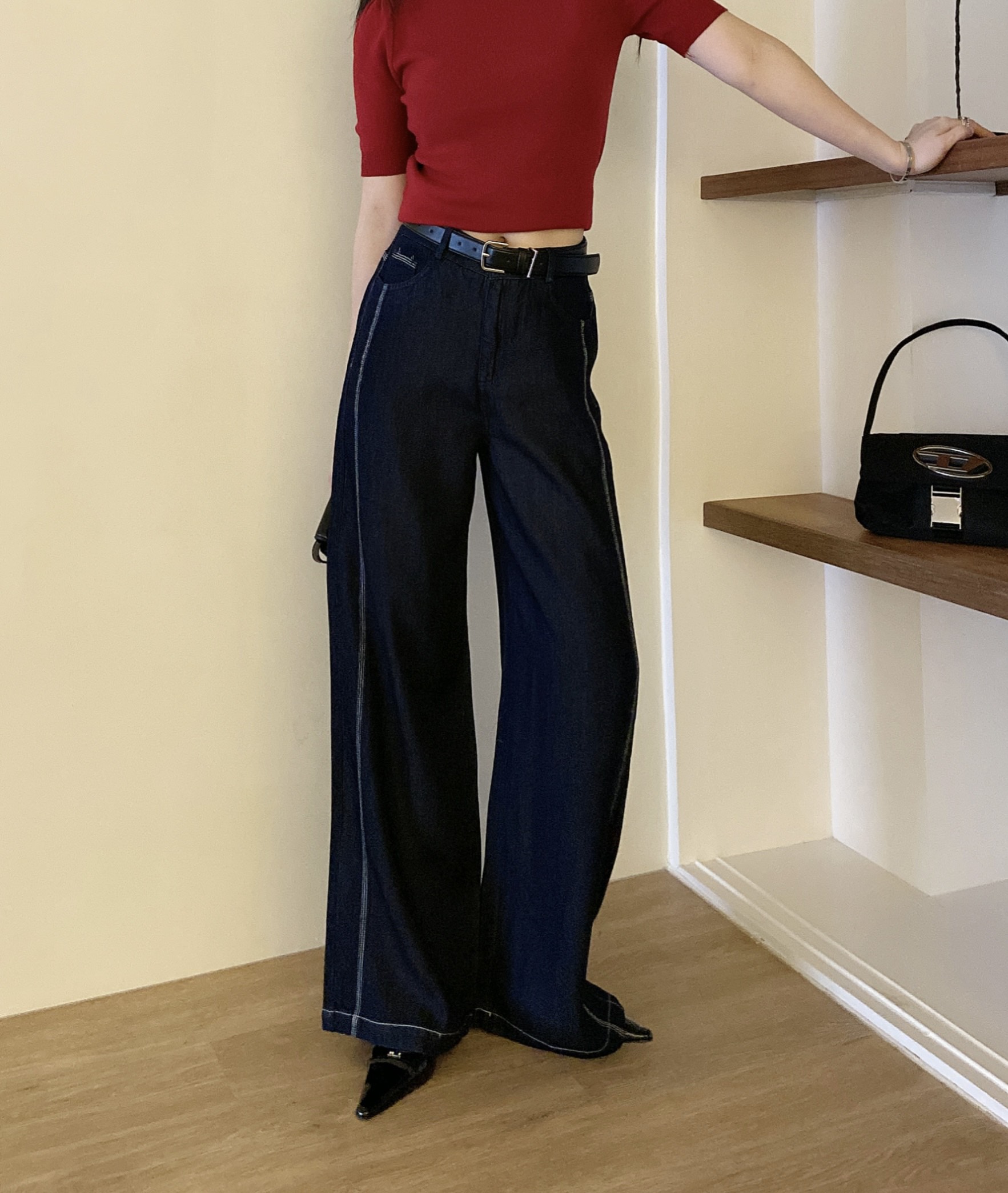 p437 High-end quality women’s suit packaged with new Western Queens Queens – (Deep Blue/Black) SMLXL - 图片 2