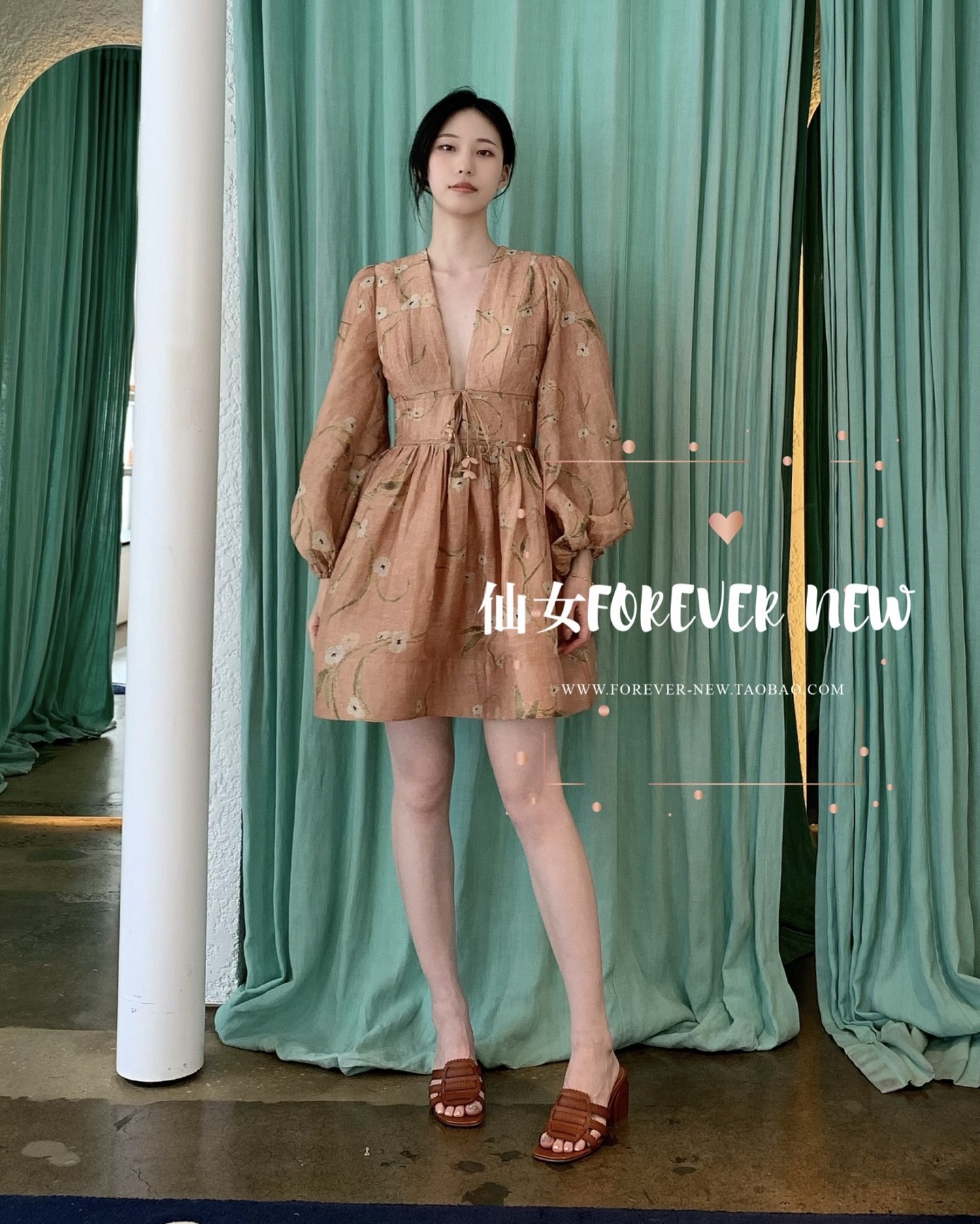 NO:327620,Model number G25041927 ZIMMERMA*N Australia brand High-end custom flower print lace-up bow decorative deep V-neck lantern sleeves waist-closing to make you look slim and fluffy dress!  1.2.3.4/SMLXL (2 size bust 94, waist 80, sleeve length 66, skirt length 95), skirt , alexander wang19860909款号G25041927 ZIMMERMA*N兹默曼澳洲品牌 高端定制花朵印花系带蝴蝶结装饰深V领灯笼袖收腰显瘦蓬蓬大摆连衣裙！1.2.3.4/SMLXL（2码胸围94,腰围80,袖长66,裙长95）,,skirts,alexander wang,Women's clothing