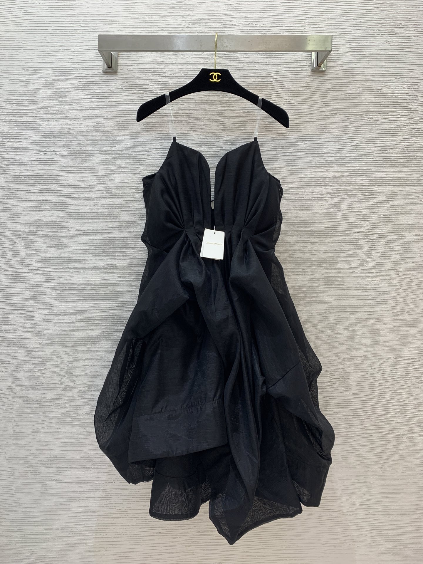 Zimmermann Black Strapless Floral Dress - Elegant Tiered Cocktail Gown 2 i1747305471829 9607 0 0