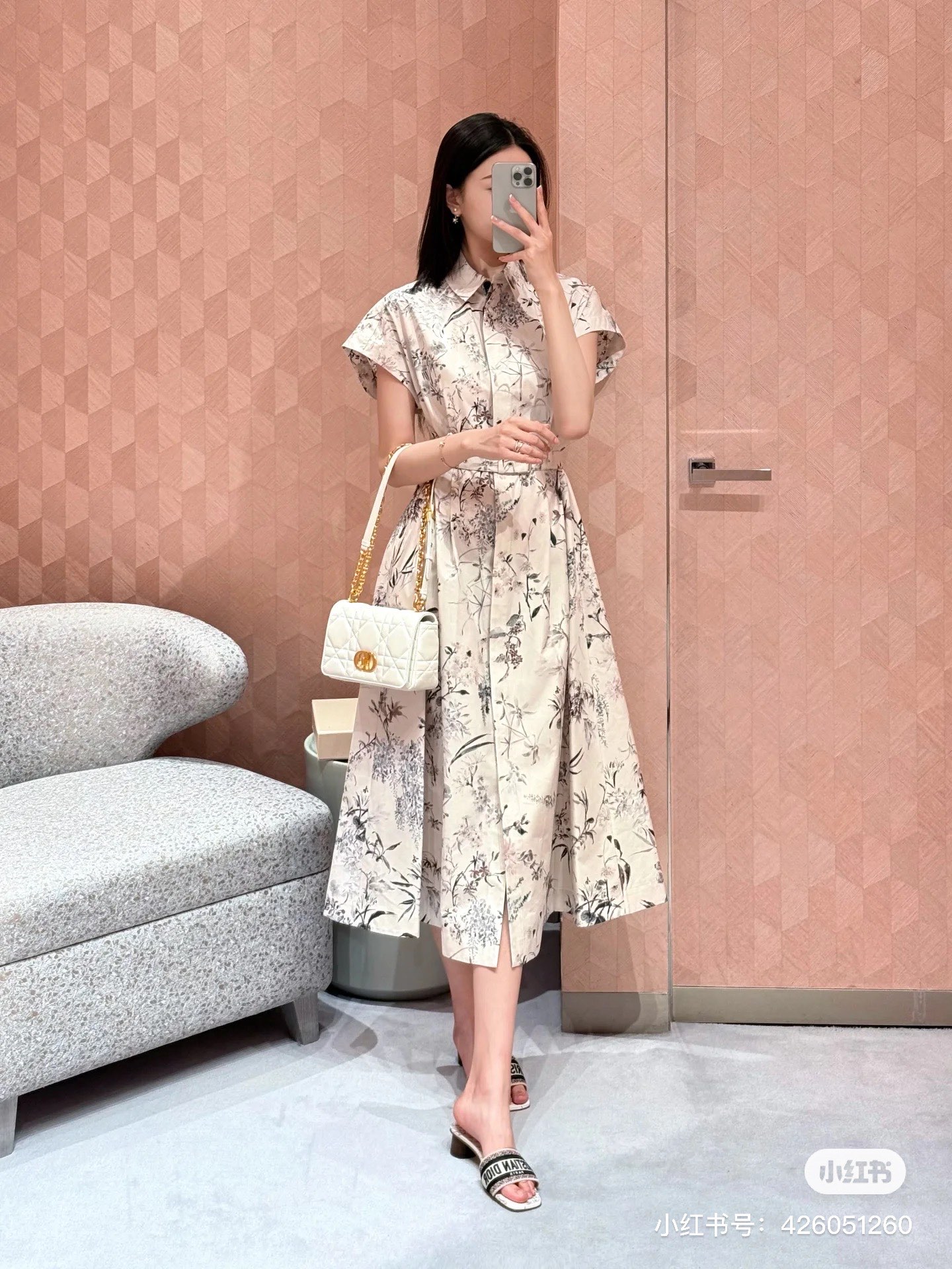 NO:417401,Model number D25060545 Dio* newest D home custom pure cotton fabric ink stained branch and leaf print waist-hugging slimming single-breasted lapel vest short-sleeved dress!  (M size front bust 104/118, skirt length 121) hair, dior, dior, skirt, skirts, T-shirt, alexander wang19860909款号D25060545 Dio*新款 D家定制纯棉面料水墨晕染枝叶印花收腰显瘦单排扣翻领坎肩短袖连衣裙！（M码前胸围104/118,裙长121）发,,dior,dior,skirts,T-shirt,alexander wang,Women's clothing