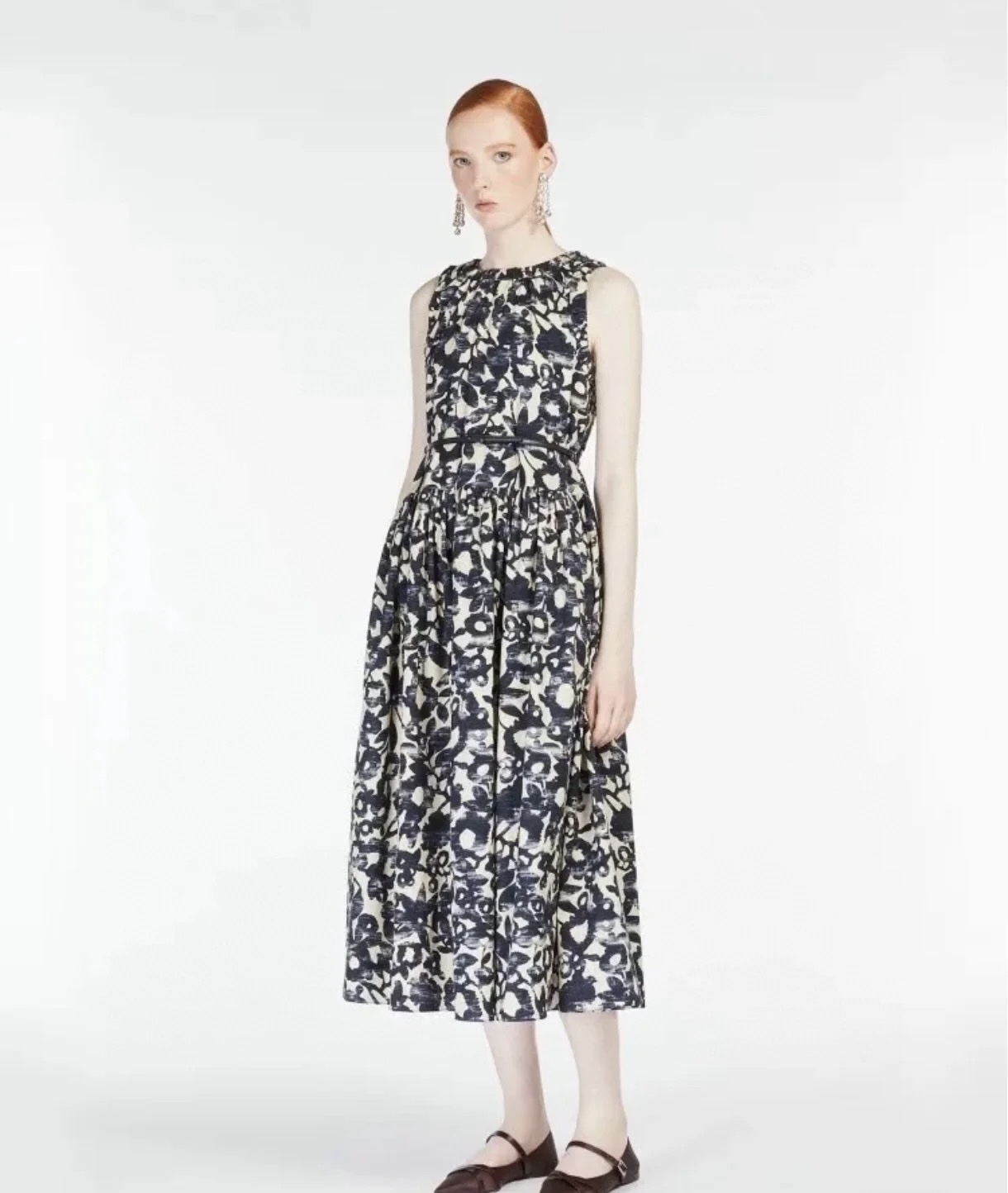 NO:418939,Model number G25060657 MaxMar*a new high-end custom cotton-linen blend fabric retro fashionable printed waist-hugging and slimming large skirt sleeveless vest dress with belt!  36.38.40.42 (38 size bust 96, waist 84, skirt length 125) hair, skirts, alexander wang19860909款号G25060657 MaxMar*a新款高端定制棉麻混纺面料复古时尚印花收腰显瘦大裙摆无袖背心连衣裙配腰带！36.38.40.42（38码胸围96,腰围84,裙长125）发,,skirts,alexander wang,Women's clothing