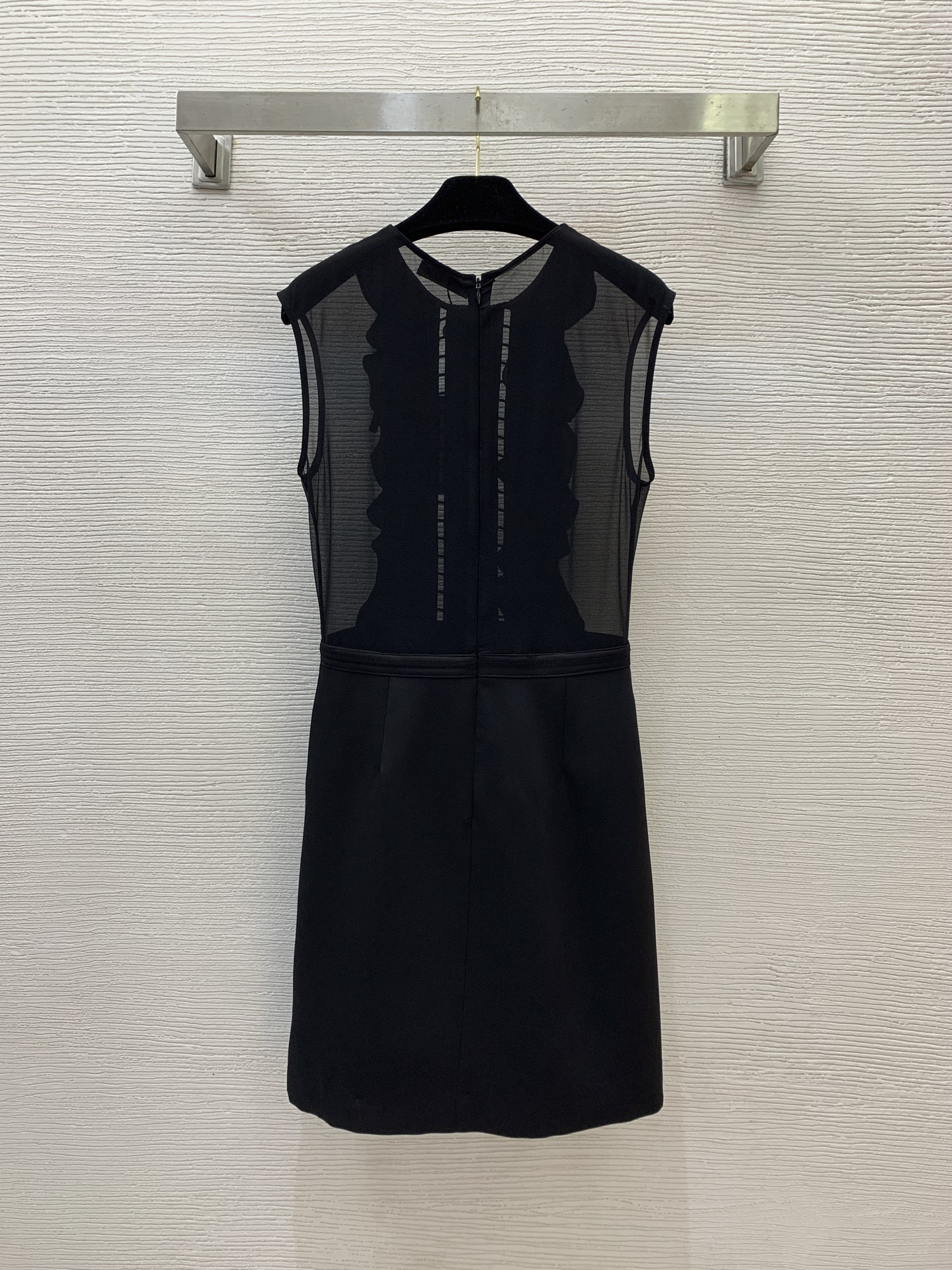 Versace Black Sleeveless Mesh Panel Bodycon Mini Dress 8 i1749447645960 8946 0 6