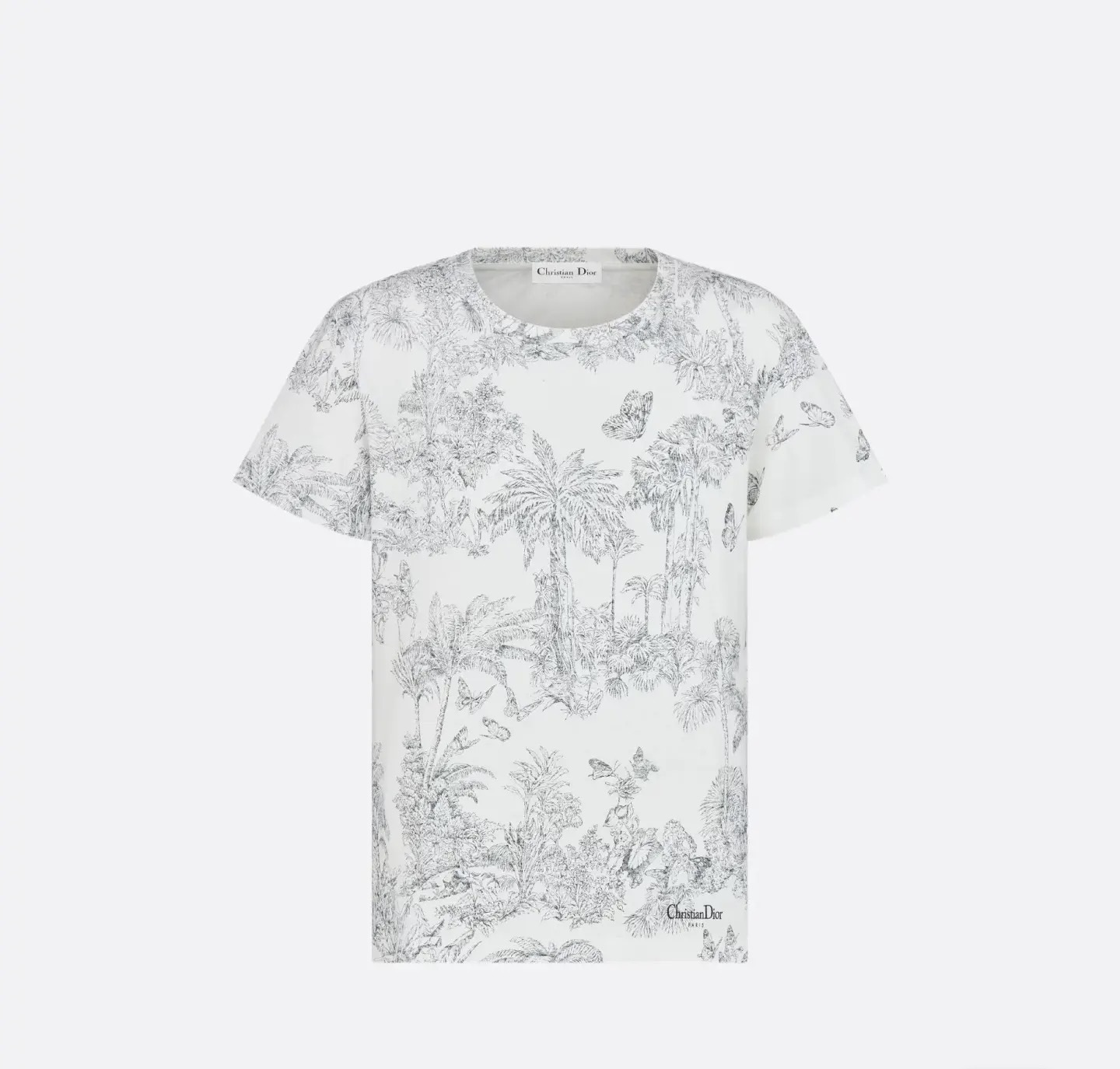 NO:429522,Model number D25061535 Dio* new D home tropical coconut tree butterfly jungle print casual versatile cotton short-sleeved T-shirt top!  White, (L size bust 94, sleeve length 17, clothing length 64) hair, dior, dior, T-shirt,tees, t-shirt,alexander wang19860909款号D25061535 Dio*新款D家热带椰树蝴蝶丛林印花休闲百搭纯棉短袖t恤上衣！白色,（L码胸围94,袖长17,衣长64）发,,dior,dior,T-shirt,tees，t-shirt,alexander wang,Women's clothing