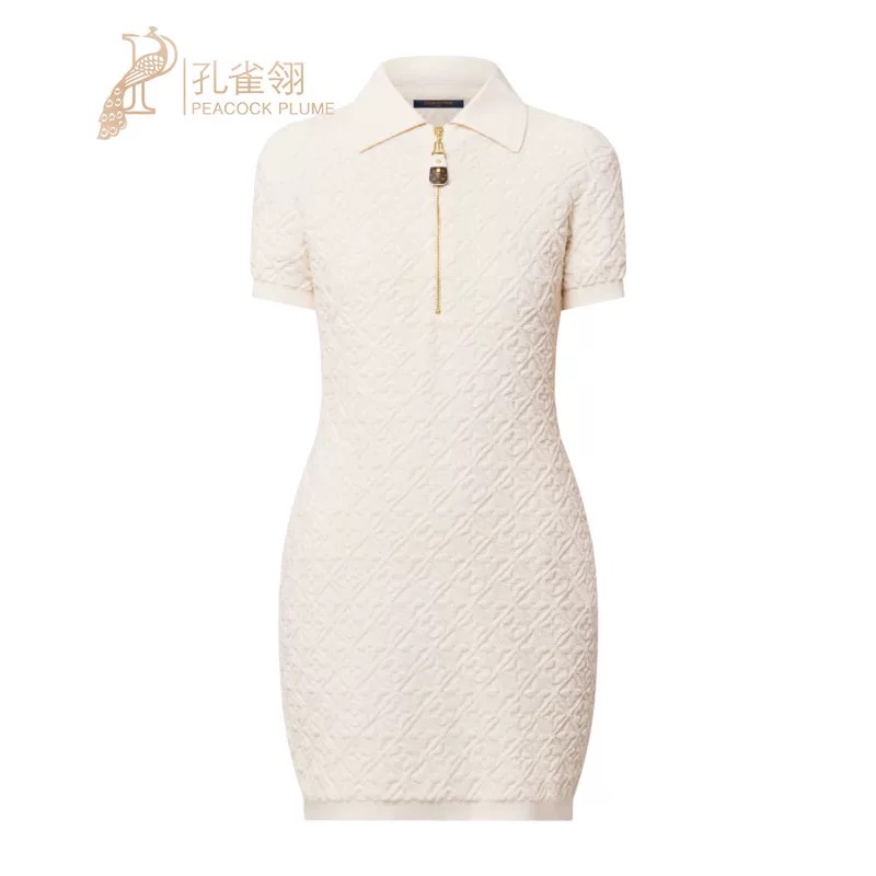 NO:432518,Model number G25062845 LOUIS*Doujia LV new high-end custom, three-dimensional presbyterian towel velvet knitted fabric half-zipper front lapel slim and short-sleeved dress!  White, (M size bust 80~88, waist 72, sleeve length 21, skirt length 85) hair,,louis vuitton,louis vuitton,louis vuitton,louis vuitton,skirts,T-shirt,alexander wang19860909款号G25062845 LOUIS*驴家LV新款高端定制、立体老花毛巾绒针织面料半拉链前襟翻领修身显瘦短袖连衣裙！白色,（M码胸围80～88,腰围72,袖长21,裙长85）发,,louis vuitton,louis vuitton,louis vuitton,louis vuitton,skirts,T-shirt,alexander wang,Women's clothing