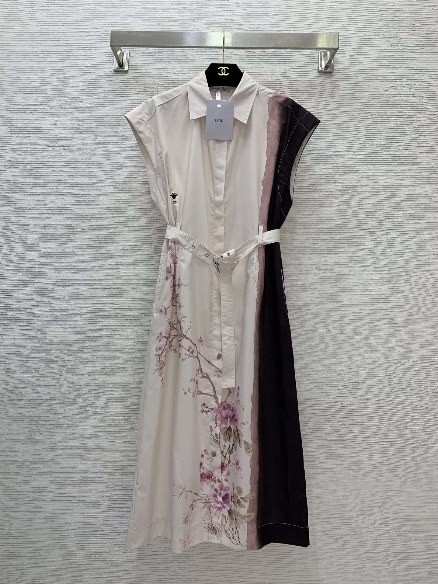 NO:450468,Model number D25071837 Dio* newest classic bee embroidered ink and flower branch prints Chinese style ink and flower branch prints with belt waist-hugging and slimming dress!  (M size bust 104, skirt length 118) hair, dior, skirts, alexander wang19860909款号D25071837 Dio*新款 经典小蜜蜂刺绣水墨花枝印花国风水墨花枝印花搭配腰带收腰显瘦连衣裙！（M码胸围104,裙长118）发,,dior,skirts,alexander wang,Women's clothing