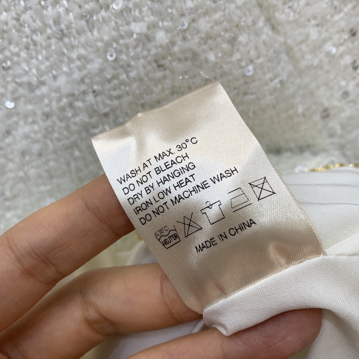 款号G Chane*新款 高端定制下摆内侧缝制金属链条⛓版型垂坠有型、银丝亮片blingbling高级感
