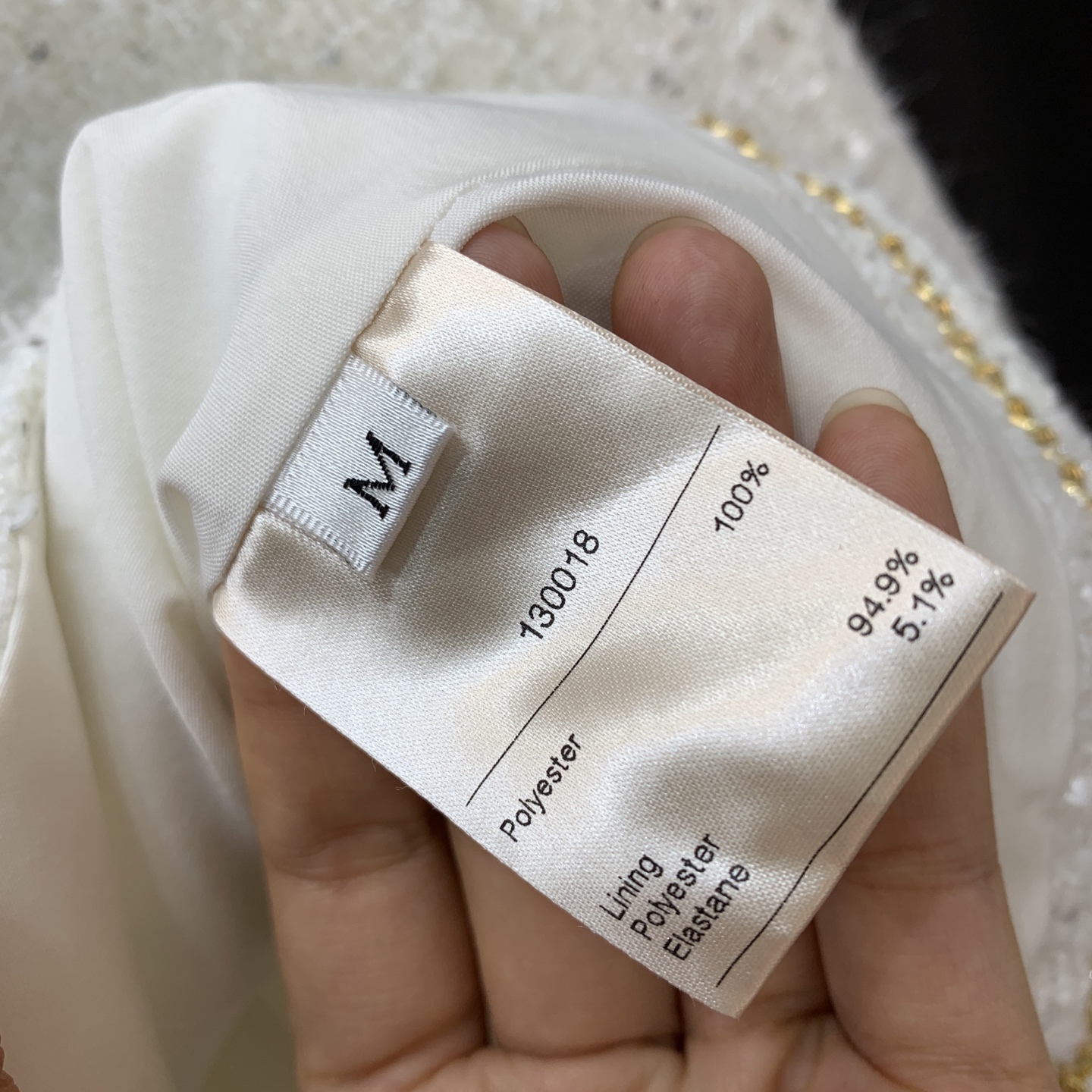 款号G Chane*新款 高端定制下摆内侧缝制金属链条⛓版型垂坠有型、银丝亮片blingbling高级感