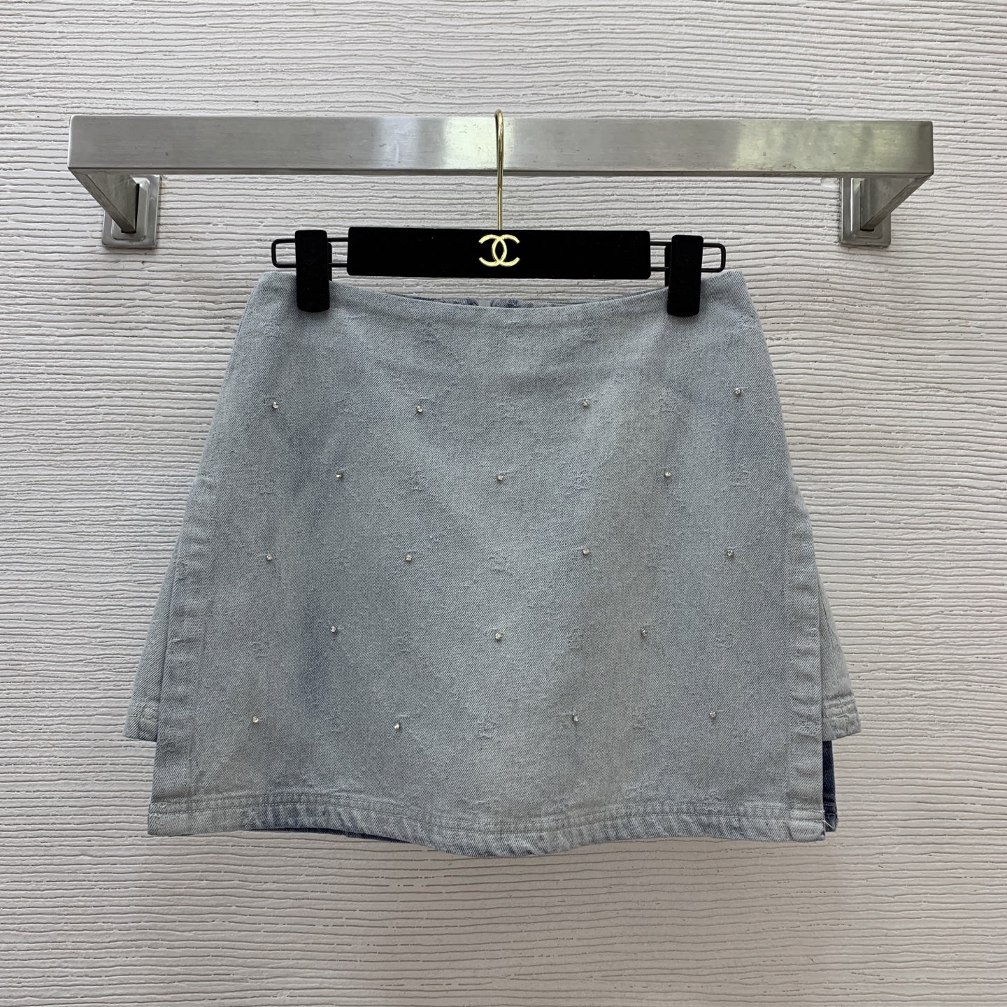 Miu Miu Denim Set: Beaded Embellished Sleeveless Top & High-Waist Shorts 7 i1756236237724 6406 0 6