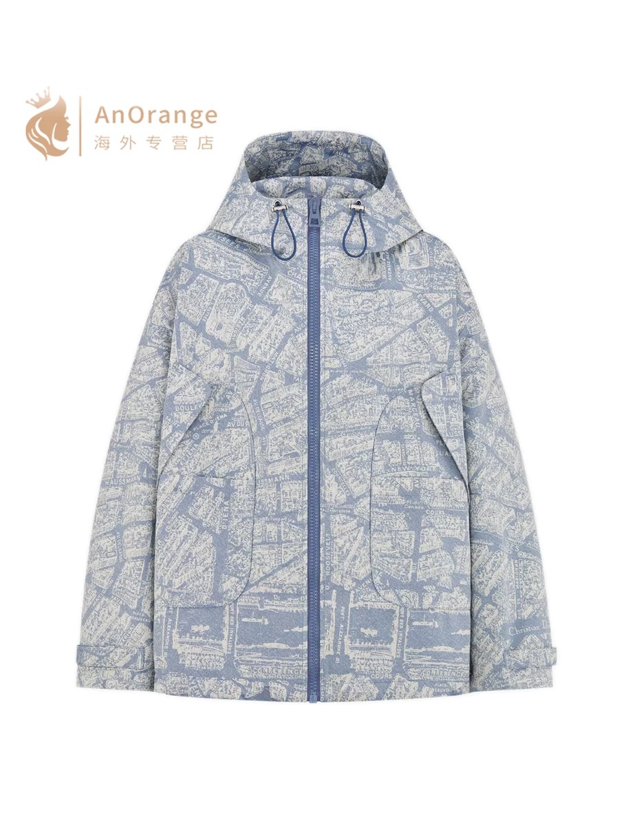 NO:503363,Model number D25091642 Dio* newest D home taffeta tech fabric, Paris street map jacquard cuff Velcro fashionable loose hooded jacket zipper jacket!  (M size shoulder width 51, bust 122, sleeve length 56, clothing length 58) jacket, dior, dior, jackets & coats, jackets & coats, hats, alexander wang19860909款号D25091642 Dio*新款 D家塔夫绸科技面料、巴黎街道地图提花袖口魔术贴时髦宽松连帽冲锋衣拉链夹克外套！（M码肩宽51,胸围122,袖长56,衣长58）外套,,dior,dior,jackets & coats,jackets & coats,hats,alexander wang,Women's clothing