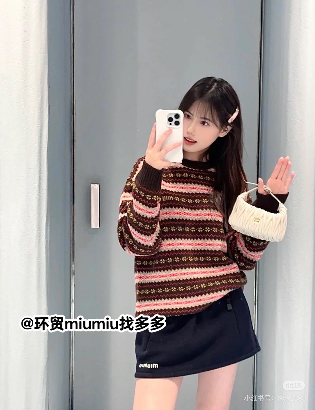 NO:533768,Model number G25092529 MiuMi* new model high-end customized wool yarn fabric, ethnic retro style contrasting stripes fashionable loose pullover knit sweater!  36.38.40 (38 size shoulder width 45, bust 98, sleeve length 55, clothing length 65) hair, miumiu, sweaters, alexander wang19860909款号G25092529 MiuMi*缪家新款 高端定制羊毛纱线面料、民族复古风撞色条纹时尚宽松套头针织衫毛衣！36.38.40（38码肩宽45,胸围98,袖长55,衣长65）发,,miumiu,sweaters,alexander wang,Women's clothing
