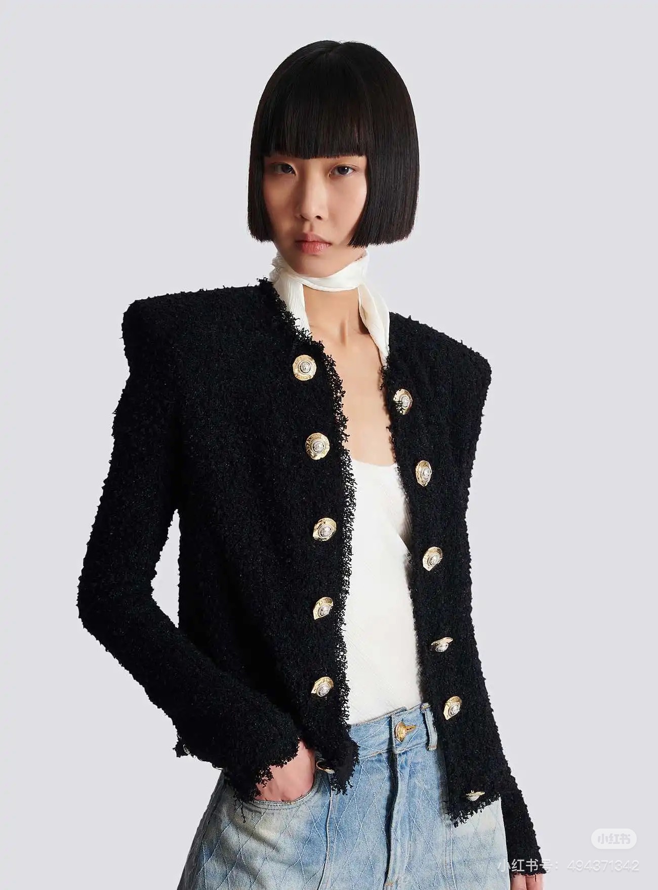 NO:586544,Model No. G25110725 BALMAI* high-end customized blingbling sequined woven woolen fabric, gold double-breasted slim fit short long-sleeved jacket!  Pink, black, (size M shoulder width 41 with shoulder pads, bust 92, sleeve length 60, dress length 52) hair,, balmain, jackets & coats, alexander wang19860909款号G25110725 BALMAI*巴曼家高端定制blingbling闪闪亮片编织粗纺面料、金色双排扣修身显瘦短款长袖外套！粉色、黑色、 （M码肩宽41有垫肩,胸围92,袖长60,衣长52）发,,balmain,jackets & coats,alexander wang,Women's clothing