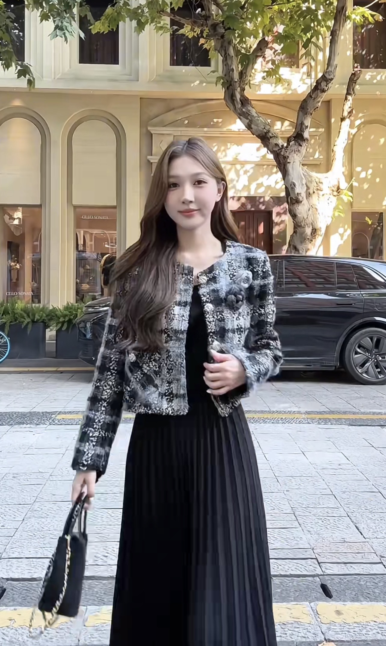 NO:590892,Model number G25111283 CHANE* new high-end custom-made 90 white duck down filling to thicken and keep warm, plaid slub braided round neck, long sleeves, short style down jacket with small fragrance style!  Pink, gray, (size M shoulder width 37 with shoulder pads, bust 96, sleeve length 58, dress length 50),,chanel,jackets & coats,down jacket,alexander wang19860909款号G25111283 CHANE*新款 高端定制采用90白鸭绒填充物加厚保暖、格纹粗纺编织圆领长袖短款小香风羽绒服外套！粉色、灰色、 （M码肩宽37有垫肩,胸围96,袖长58,衣长50）,,chanel,jackets & coats,down jacket,alexander wang,Women's clothing