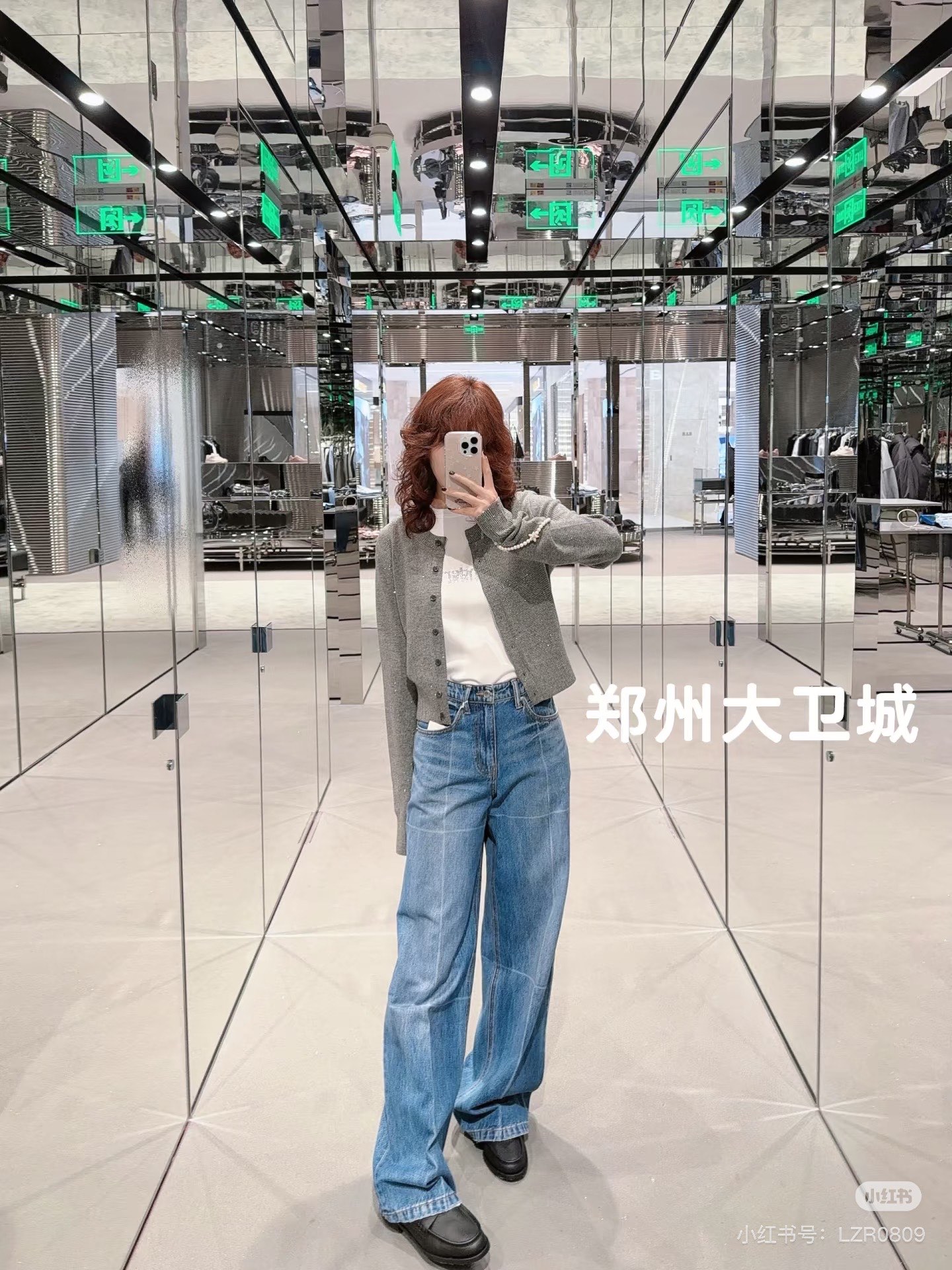 款号G Alexander Wan*大王家新款 高端定制洗水牛仔棉、字母logo五金配件渐变晕染格纹时尚