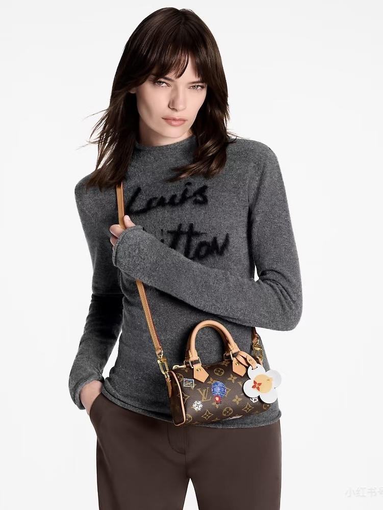 款号G LOUIS*驴家LV新款 高端定制100%羊毛纱线面料、字母logo提花拉毛工艺卷边设计修身显瘦