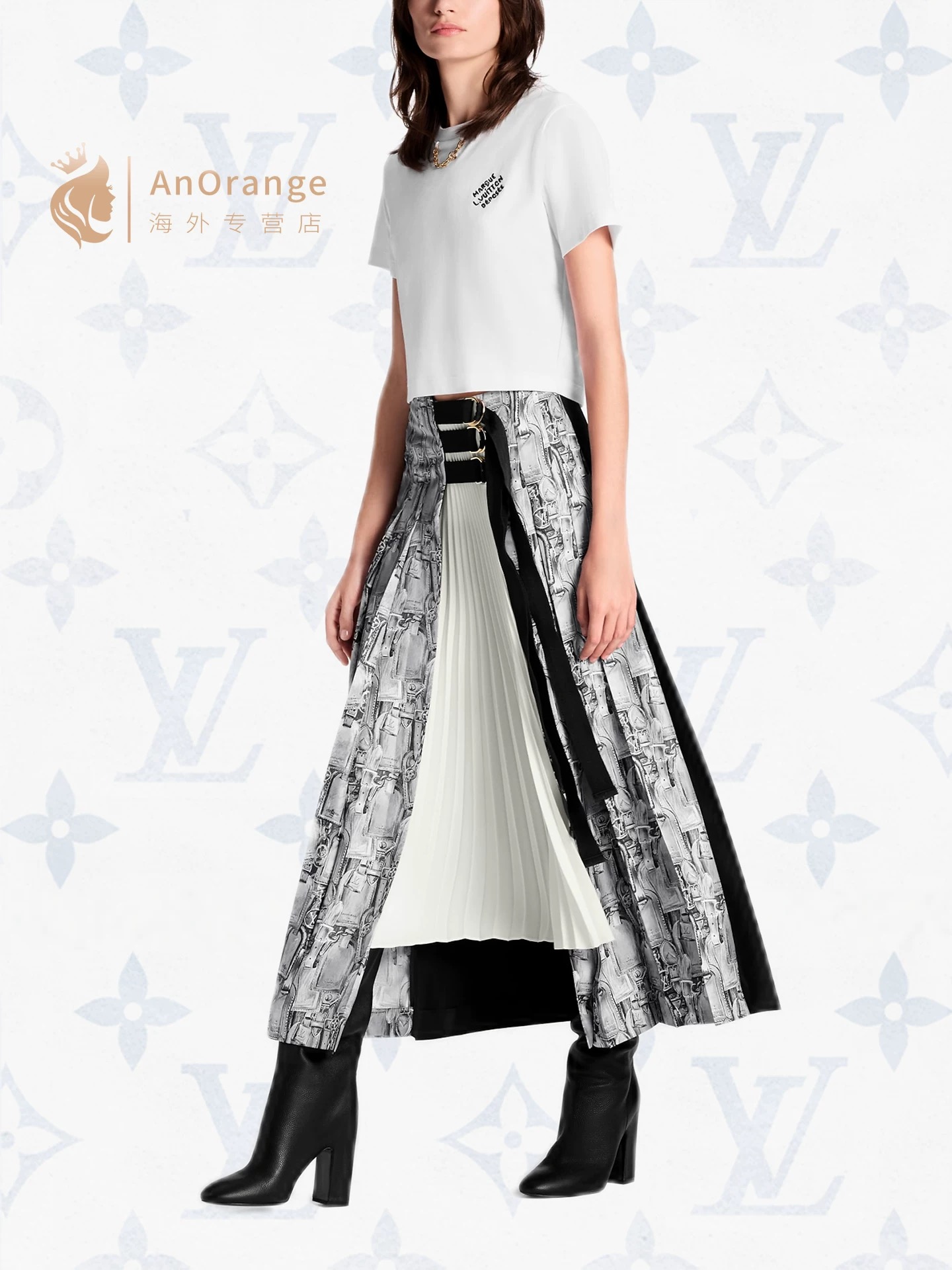 NO:689414,Model No. D26010343 LOUIS*Lvjia LV new style European and American fashion printed AB side splicing webbing buckle personalized design high waist slim pleated long skirt!  (M size waist 70, skirt length 91),Louis Vuitton-clothing,louis vuitton,louis vuitton,louis vuitton,louis vuitton,louis vuitton,skirts,19860909款号D26010343 LOUIS*驴家LV新款 欧美时尚印花AB面拼接织带扣个性设计高腰显瘦压褶长款半身裙！（M码腰围70,裙长91）,路易威登-服装,louis vuitton,louis vuitton,louis vuitton,louis vuitton,louis vuitton,skirts,,Women's clothing