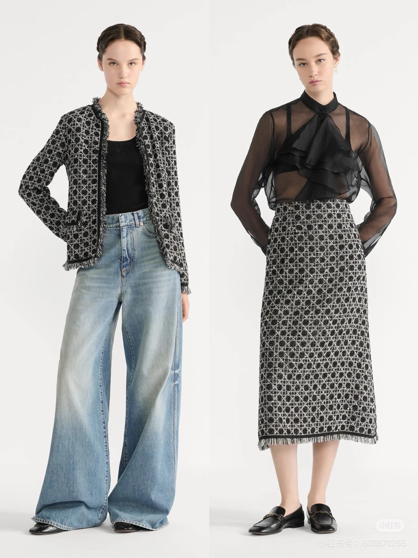 NO:697017,Style number G10672 Dio* new 2026 early spring recommended item!  High-end customized D's classic Teng plaid grainy woven tweed fabric, webbing fringe edge, A-line version with pockets on both sides, high waist and slim long skirt!  Black, 36-38-40-42 (size 38 waist 72, hip 98, skirt length 76) hair, dior, dior, skirts,19860909款号G10672 Dio*新款2026年早春推荐单品！高端定制D家经典腾格纹颗粒感编织粗花呢面料、织带流苏边A字版型两侧口袋高腰显瘦长款半身裙！黑色,36-38-40-42（38码腰围72,臀围98,裙长76）发,,dior,dior,skirts,,Women's clothing