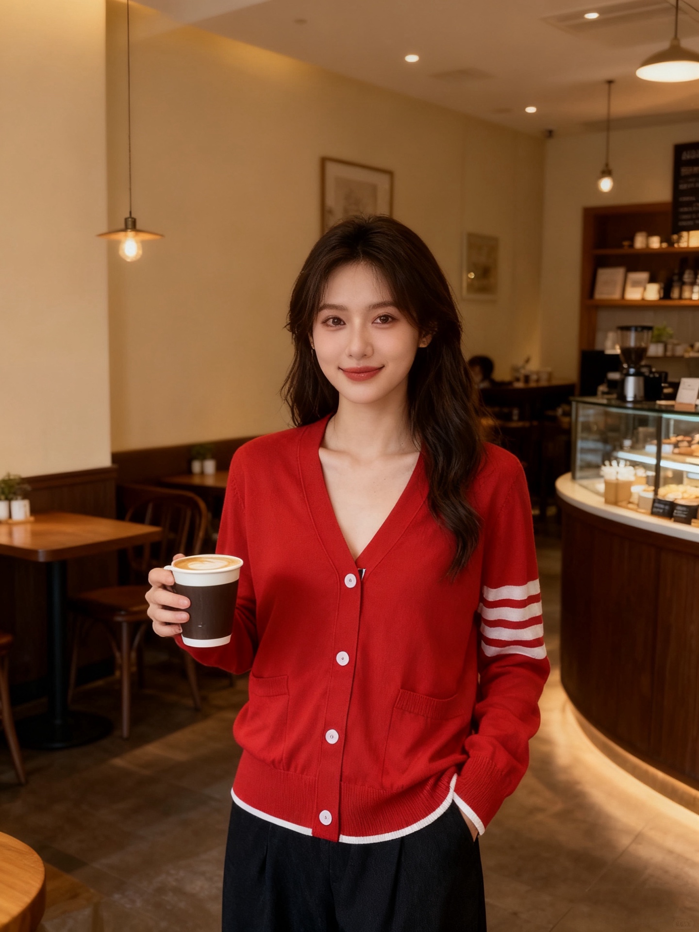 NO:701015,G26010949 THOM BROWN* new TB classic four-bar armband decoration, button placket, three-color webbing splicing, V-neck long-sleeved thin knitted cardigan top!  Red, (M size shoulder width 36, bust 96, sleeve length 61, clothing length 56), Thom Browne-clothing,thom browne,19860909G26010949 THOM BROWN*新款 TB经典四杠袖章装饰、系扣门襟三色织带拼接V领长袖薄针织开衫上衣！红色,（M码肩宽36,胸围96,袖长61,衣长56）,汤姆布朗-服装,thom browne,,Women's clothing