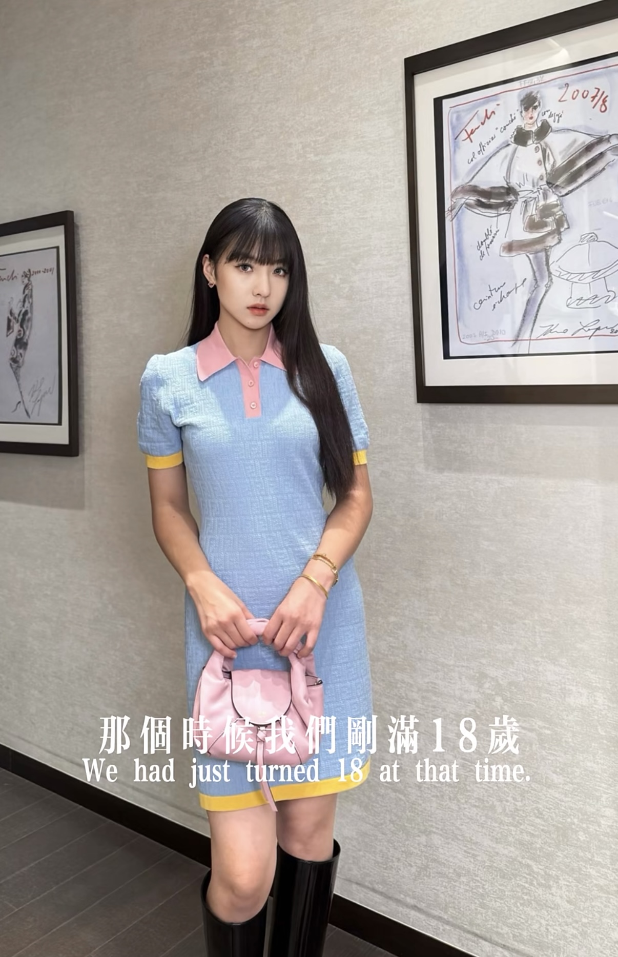 NO:714166,Model No. G26011958 FEND* New high-end custom-made sheep wool yarn double FF jacquard knitted fabric, contrasting color splicing button placket lapel slim fit Polo collar short-sleeved knitted dress!  36.38.40 (size 38, shoulder width 37, bust 86, waist 78, sleeve length 23, skirt length 85) wholesale, Fendi-clothing, fendi, fendi, skirts, T-shirt,19860909款号G26011958 FEND*新款 高端定制绵羊毛纱线双FF提花针织面料、撞色拼接系扣门襟翻领修身显瘦Polo领短袖针织连衣裙！36.38.40（38码肩宽37,胸围86,腰围78,袖长23,裙长85）批发,芬迪-服装,fendi,fendi,skirts,T-shirt,,Women's clothing