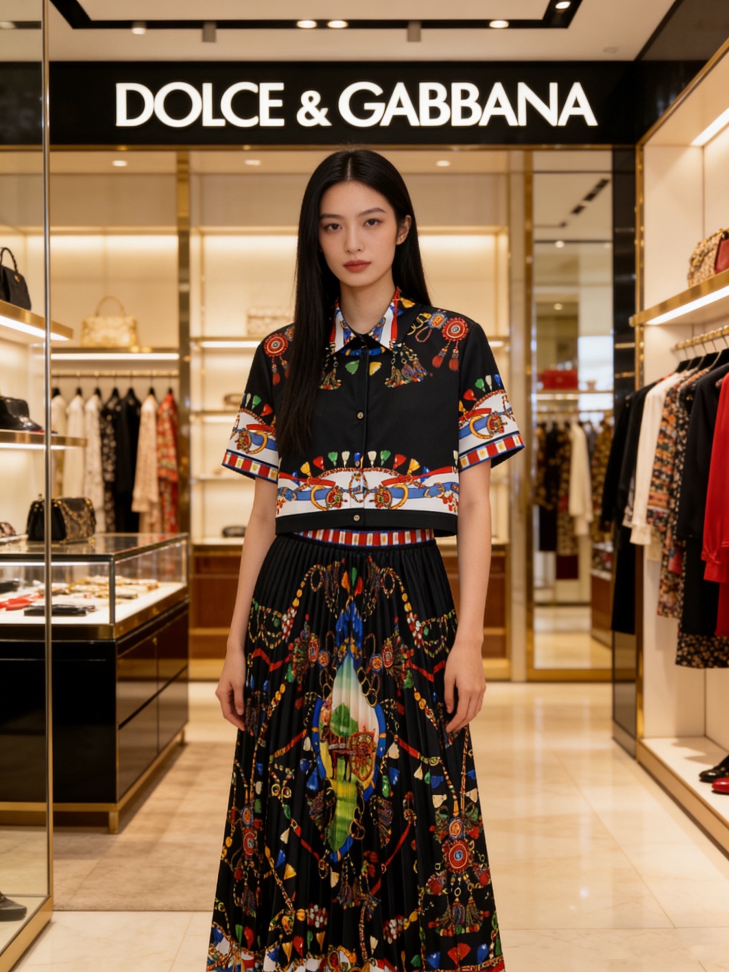 NO:722940,The girl of the highest version on the market will inspect the goods, trim the three marks on the threads, and ship the goods. If you want quality and service, please add me on WeChat. We will not accept urgent orders. Model No. G26012686 & Dolce & Gabbana DG* The latest version of the highest version on the market. The girl will inspect the goods, trim the three marks on the threads, and ship the goods. If you want quality and service, please add me on WeChat, but we will not accept urgent orders. This two-piece suit with wheels, chains, carriage patterns, retro prints, fashionable and western styles!  Contrast color lapel splicing short, the highest version on the market. The girl inspects the goods, trims the three marks on the threads, and ships the goods. You can send pictures and take videos. If you want quality and service, add me on WeChat. We will not accept urgent orders. The top of the Polo collar short-sleeved shirt is tight and requires pleating technology. The pleated skirt is long. The highest version on the market. The little girl inspects the goods, trims the three marks on the threads, and ships the goods. You can send pictures and take videos. If you want quality and service, add me on WeChat. We do not accept urgent orders. This skirt!  White, black, (L size shoulder width 41, bust 104, sleeve length 23, dress length 43; waist 66 stretchable, skirt length 90), Dolce & Gabbana-clothing, Dolce&Gabbana, skirts, T-shirt,19860909市面最高版本小妹验货、修剪线头上三标、发货可发图及拍视频,要品质要服务的加我微信,不接急单.款号G26012686 &杜嘉班纳DG*新市面最高版本小妹验货、修剪线头上三标、发货可发图及拍视频,要品质要服务的加我微信,不接急单.款车轮链条马车图案复古印花时髦洋气两件套装！撞色翻领拼接短市面最高版本小妹验货、修剪线头上三标、发货可发图及拍视频,要品质要服务的加我微信,不接急单.款Polo领短袖衬衣上衣松紧要压褶工艺百褶裙长市面最高版本小妹验货、修剪线头上三标、发货可发图及拍视频,要品质要服务的加我微信,不接急单.款半身裙！白色、黑色、 （L码肩宽41,胸围104,袖长23,衣长43；腰围66可弹力,裙长90）,杜嘉班纳-服装,Dolce&Gabbana,skirts,T-shirt,,Women's clothing