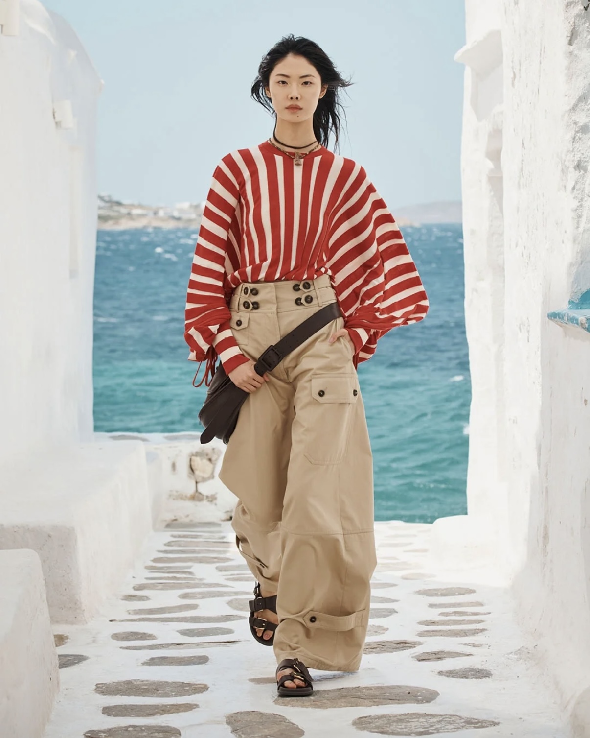 NO:720133,Style No. D26012664 ZIMMERMAN* ZIMMERMAN Australian brand custom-made handsome and fashionable workwear-style large pockets, loose and fashionable wide-leg trousers!  Khaki, (size M waist 72, pants length 112), Zimmerman-Clothing,19860909款号D26012664 ZIMMERMAN*兹默曼澳洲品牌 定制帅气时尚工装风大口袋宽松时尚阔腿裤长裤！卡其色, （M码腰围72,裤长112）,兹默曼-服装,,Women's clothing