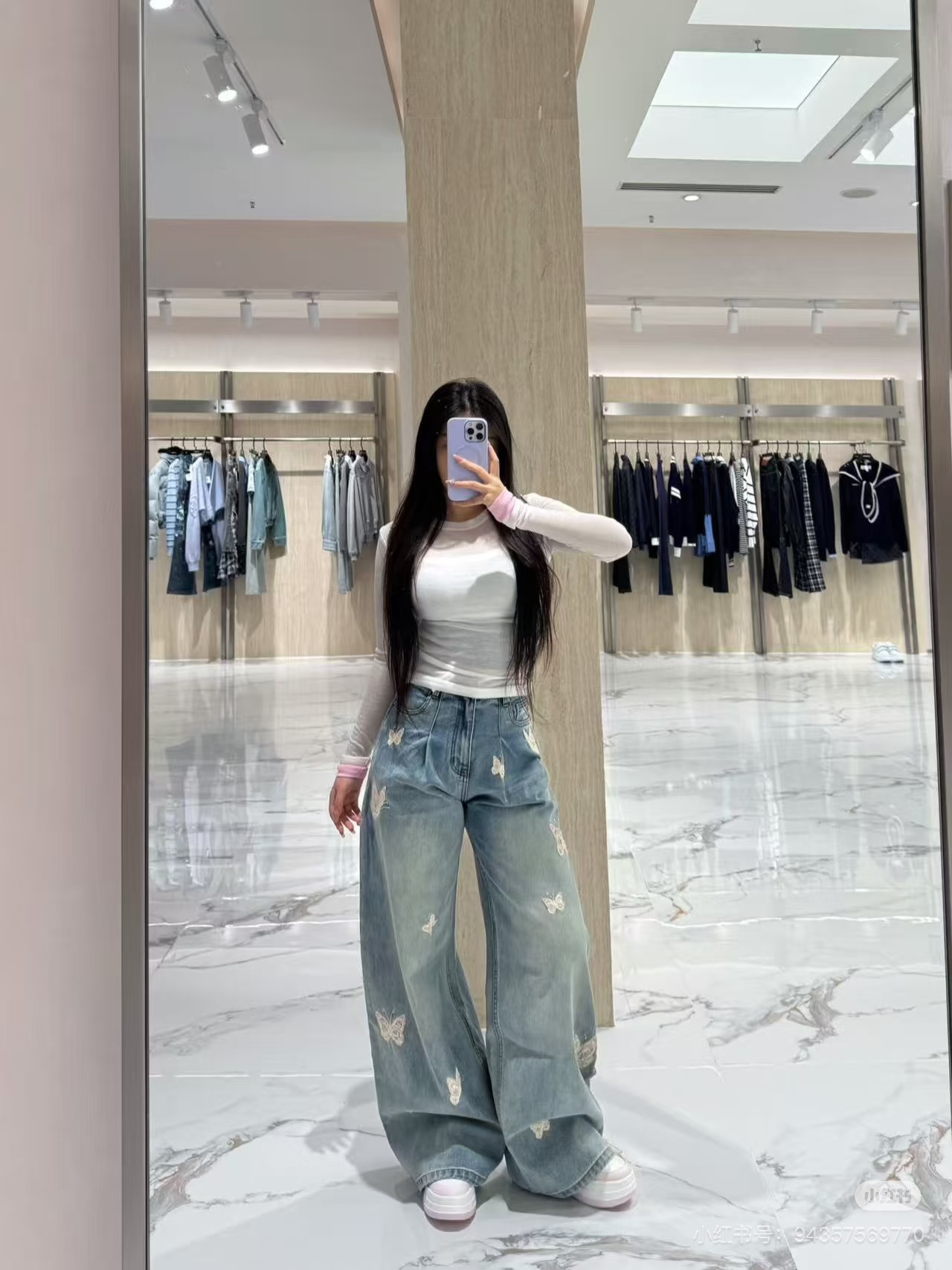 NO:730885,Model No. G26012738 ANN ANDELMA* new model, high-end customized washed cotton fabric with crisp and stylish shape!  Pink butterfly heavily embroidered buttoned zipper fly high waist versatile wide leg scimitar jeans!  Blue, (M size waist 72, hip 98, pants length 106) hair,,jeans,19860909款号G26012738 ANN ANDELMA*新款 高端定制洗水棉面料版型挺括有型！粉色蝴蝶重工刺绣系扣拉链门襟高腰百搭阔腿弯刀牛仔裤！蓝色,（M码腰围72,臀围98,裤长106）发,,jeans,,Women's clothing