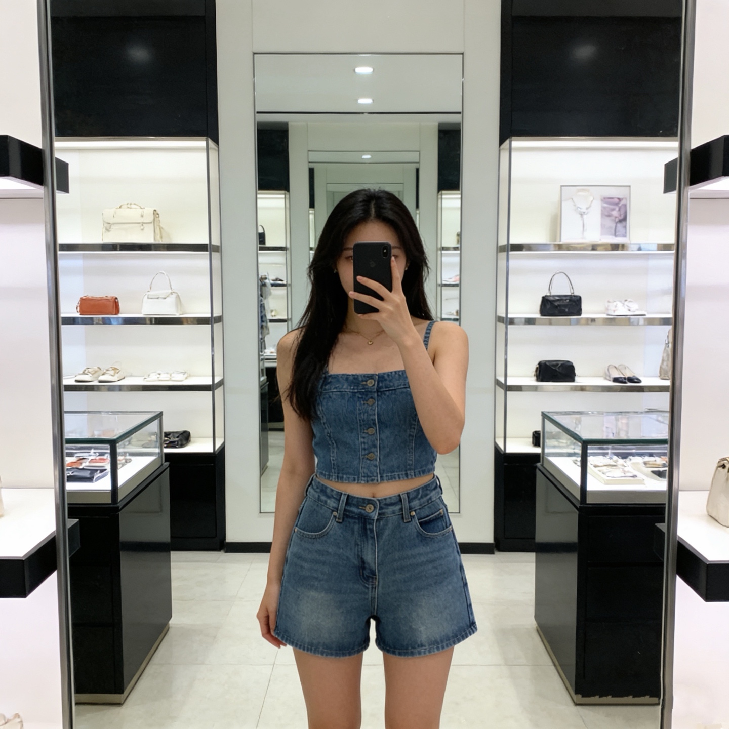 NO:732965,Style No. G26013039 LOEW*2026 Spring/Summer New Style High-end customized washed denim cotton fabric, hardware accessories with engraved letter logo, and embroidered logo on the back hip pockets are fashionable and versatile denim shorts!  (M size waist 72, hip 96, pants length 34) hair,,loewe,shorts,19860909款号G26013039 LOEW*2026年春夏新款 高端定制洗水牛仔棉面料、采用刻字母logo五金配件、后臀口袋刺绣徽标时尚百搭牛仔短裤！（M码腰围72,臀围96,裤长34）发,,loewe,shorts,,Women's clothing