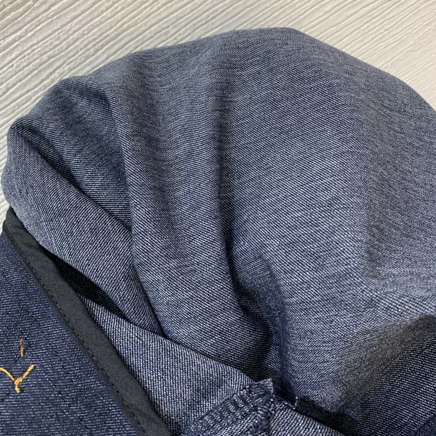 款号D ZIMMERMA*N 兹默曼澳洲品牌定制气质时尚软牛仔两件套装！半排扣门襟宽松百搭立领长袖牛仔上