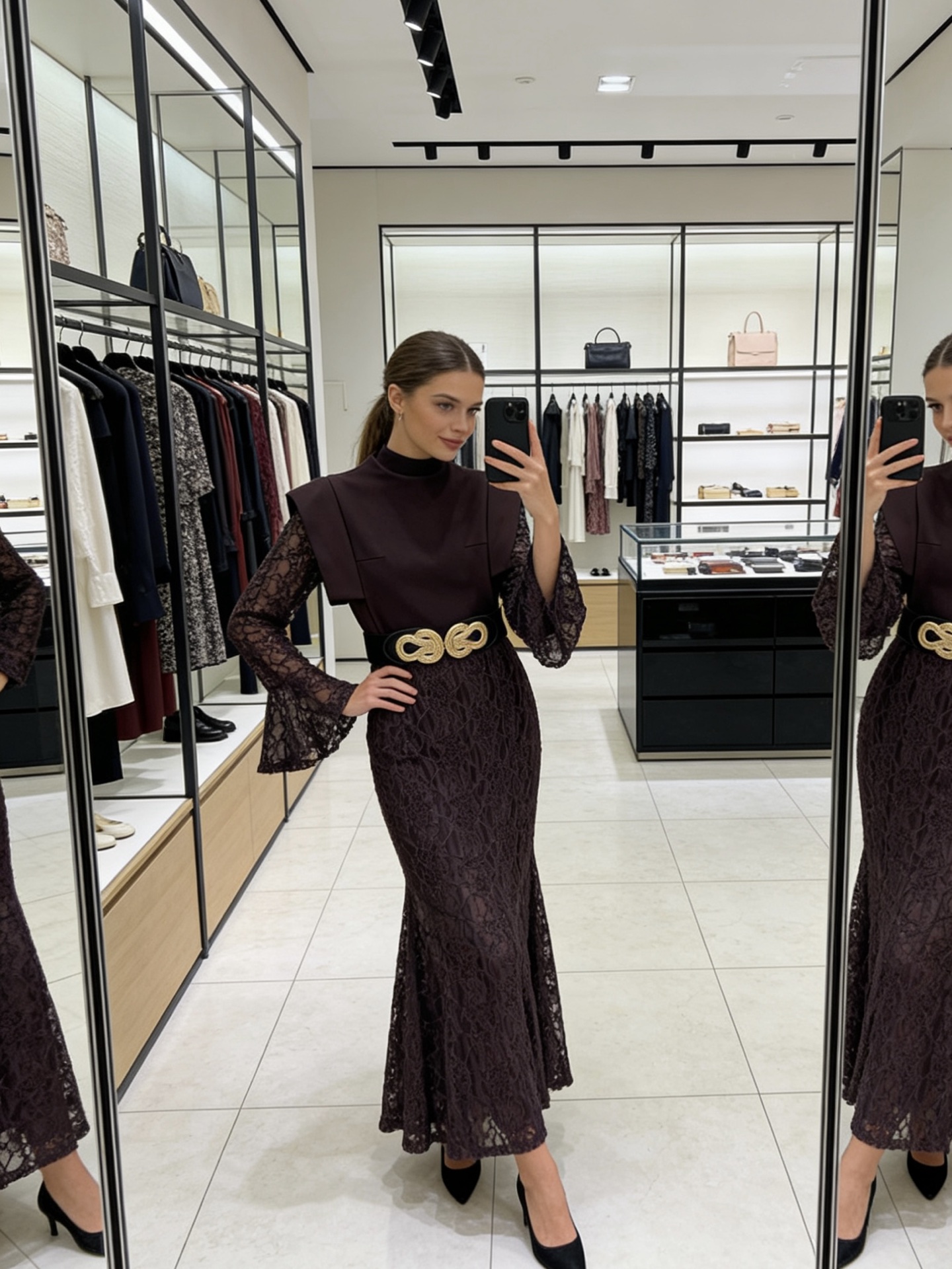 NO:743066,The girl of the highest version on the market inspects the goods, trims the three marks on the threads, pictures of the goods and takes a video. If you want quality and service, please add me on WeChat. We will not accept urgent orders. Style number G26030753 Schiapare*li Schiapareli's new version. The girl of the highest version on the market will inspect the goods, trim the three marks on the threads, show pictures of the goods and take a video. If you want quality and service, please add me on WeChat and we will not accept urgent orders. High-end customized fabric splicing lace slimming trumpet sleeves and hip fishtail dress!  Purple coffee, black, (L size shoulder width 40 with shoulder pads, bust 90, waist 76, sleeve length 63, skirt length 135), women's clothing, skirts,19860909市面最高版本小妹验货、修剪线头上三标、货可图及拍视频,要品质要服务的加我微信,不接急单.款号G26030753 Schiapare*li夏帕瑞利新市面最高版本小妹验货、修剪线头上三标、货可图及拍视频,要品质要服务的加我微信,不接急单.款 高端定制面料拼接蕾丝修身显瘦喇叭袖包臀鱼尾连衣裙！紫咖、黑色、 （L码肩宽40有垫肩,胸围90,腰围76,袖长63,裙长135）,女装,skirts,,Women's clothing