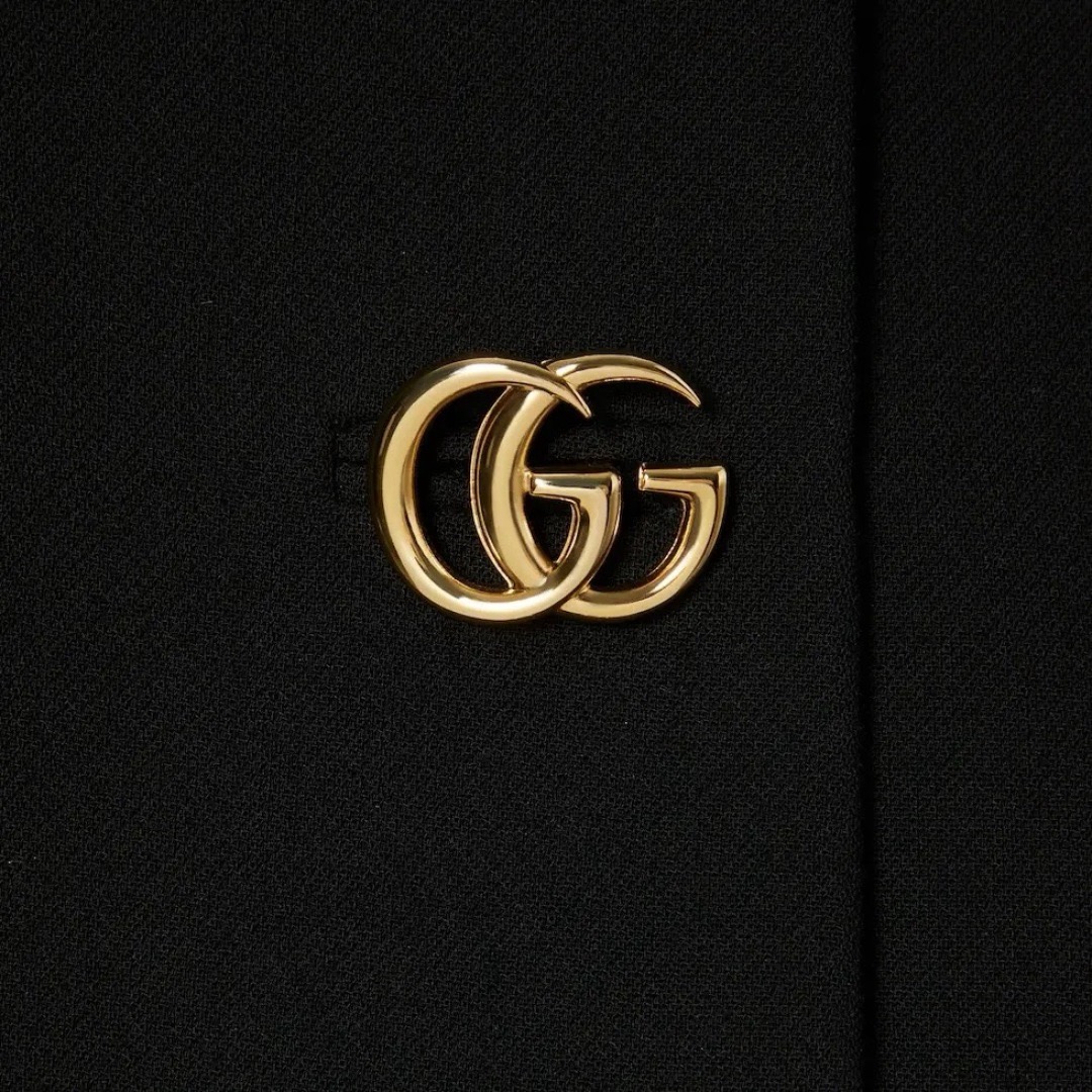 款号G 跑量推荐👏GUCC*新款定制内衬老花字母logo提花GG金属扣气质百搭短裙半身裙、前排门襟不可解