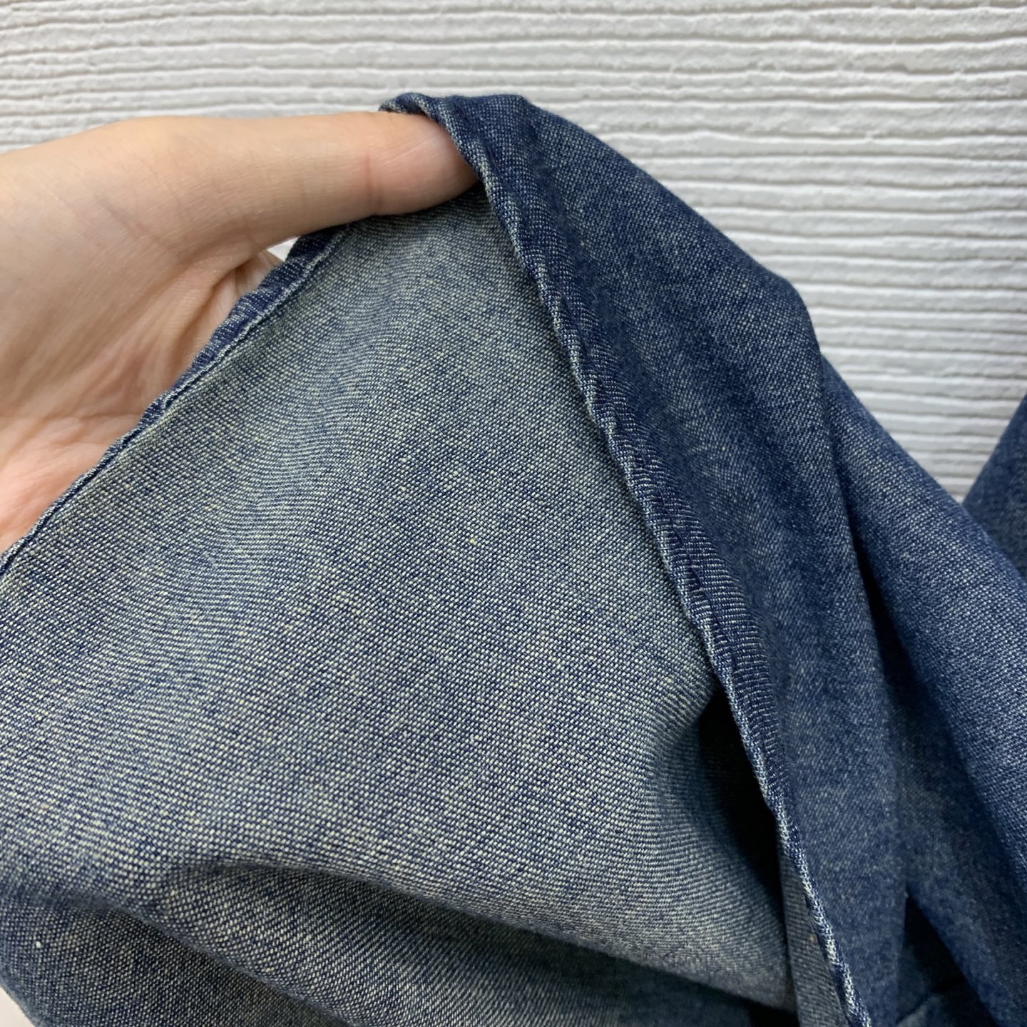 Dior Vintage  Denim Back Tie Flared Maxi Skirt