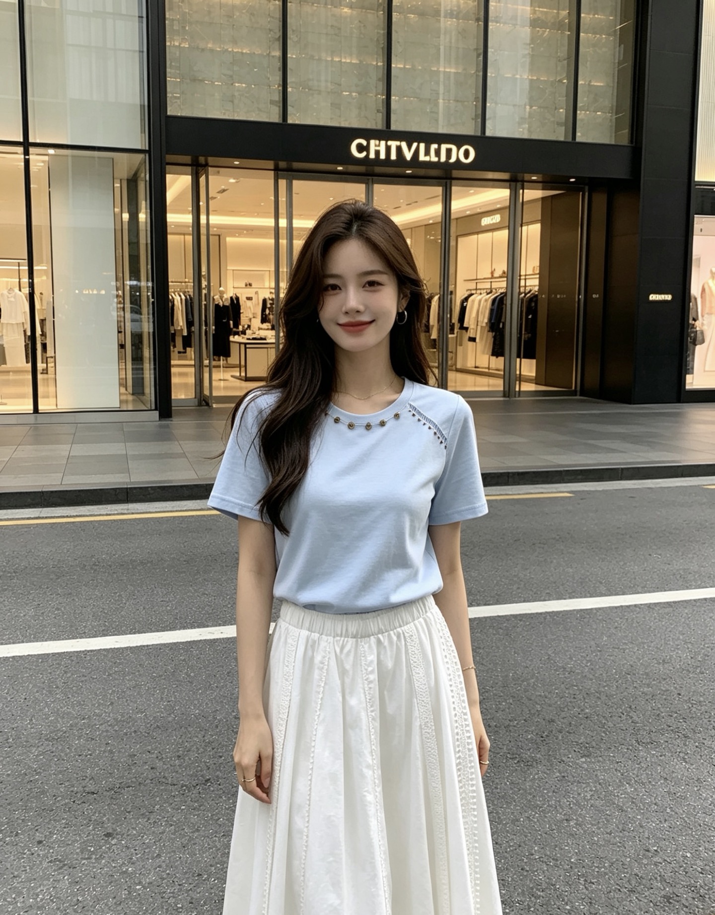 NO:823377,The highest version on the market, the girl will inspect the goods, trim the three marks on the threads, and ship the goods. You can post pictures and take videos. If you want quality and service, please add me on WeChat. We will not accept urgent orders. Model No. G26042975 ZIMMERMA*N ZIMMERMA*N Australian brand, high-end customization, selected high-quality fabrics, multi-shaped accessories, bead decoration, hollow back design, stylish short-sleeved T-shirt top!  Blue, white, (S size bust 88, sleeve length 19, dress length 60), Zimmerman-clothing, T-shirt, tees, t-shirt,19860909市面最高版本小妹验货、修剪线头上三标、发货可发图及拍视频,要品质要服务的加我微信,不接急单.款号G26042975 ZIMMERMA*N兹默曼澳洲品牌高端定制精选优质面料、多形配件钉珠装饰后背镂空设计气质时尚短袖t恤上衣！蓝色、白色、 （S码胸围88,袖长19,衣长60）,兹默曼-服装,T-shirt,tees，t-shirt,,Women's clothing