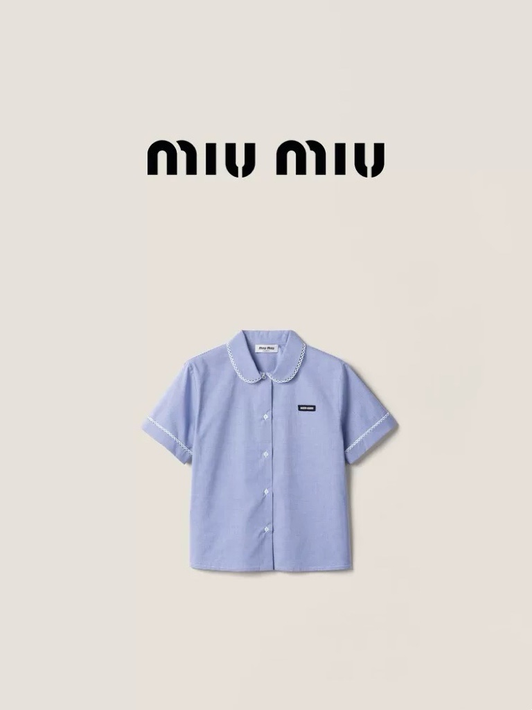 NO:825035,Style No. G26050627 MIUMI*U Miaojia’s new custom-made wave lace stitching college style age-reducing fashion two-piece suit!  Baby doll collar, button placket, loose short-sleeved shirt with side straps, one-piece pleated skirt and skirt!  Blue, (M size shoulder width 39, bust 100, sleeve length 20, dress length 58; waist 68 ~ 74, skirt length 33) top 120, skirt, Miumiu-clothing, miumiu, skirts, T-shirt,19860909款号G26050627 MIUMI*U缪家新款定制波浪花边拼接学院风减龄时尚两件套装！娃娃领系扣门襟宽松短袖衬衣侧绑带一片式压褶短裙半身裙！蓝色,（M码肩宽39,胸围100,袖长20,衣长58；腰围68～74,裙长33）上衣120、裙子,缪缪-服装,miumiu,skirts,T-shirt,,Women's clothing