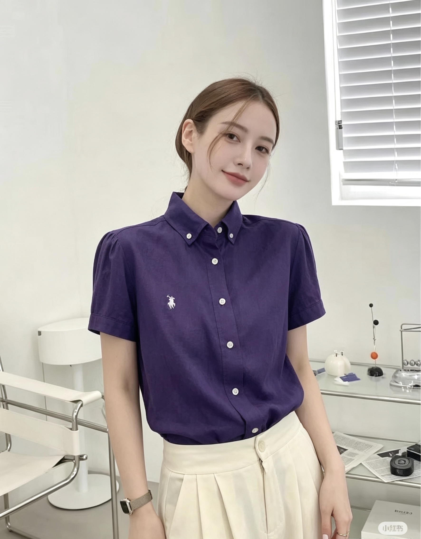 NO:824837,The girl of the highest version on the market will inspect the goods, trim the three marks on the threads, and ship the goods. If you want quality and service, please add me on WeChat. We will not accept urgent orders. Model No. D26050958 Ralph Laure* Ralph's RL. The highest version of the new summer product on the market. The girl will inspect the goods, trim the three marks on the threads, and ship the goods. If you want quality and service, please add me on WeChat. We will not accept urgent orders. Customized light linen fabric, breathable and comfortable!  Pony embroidered logo badge button collar buttoned lapel short-sleeved shirt!  Dark purple, white, (M size shoulder width 39, bust 96, sleeve length 20, dress length 63), women's clothing, loro piana, T-shirt,19860909市面最高版本小妹验货、修剪线头上三标、发货可发图及拍视频,要品质要服务的加我微信,不接急单.款号D26050958 Ralph Laure*拉夫家RL夏季新市面最高版本小妹验货、修剪线头上三标、发货可发图及拍视频,要品质要服务的加我微信,不接急单.款 定制轻薄亚麻面料透气舒适！小马刺绣logo胸章纽扣领子系扣翻领短袖衬衣！深紫色、白色、（M码肩宽39,胸围96,袖长20,衣长63）,女装,loro piana,T-shirt,,Women's clothing