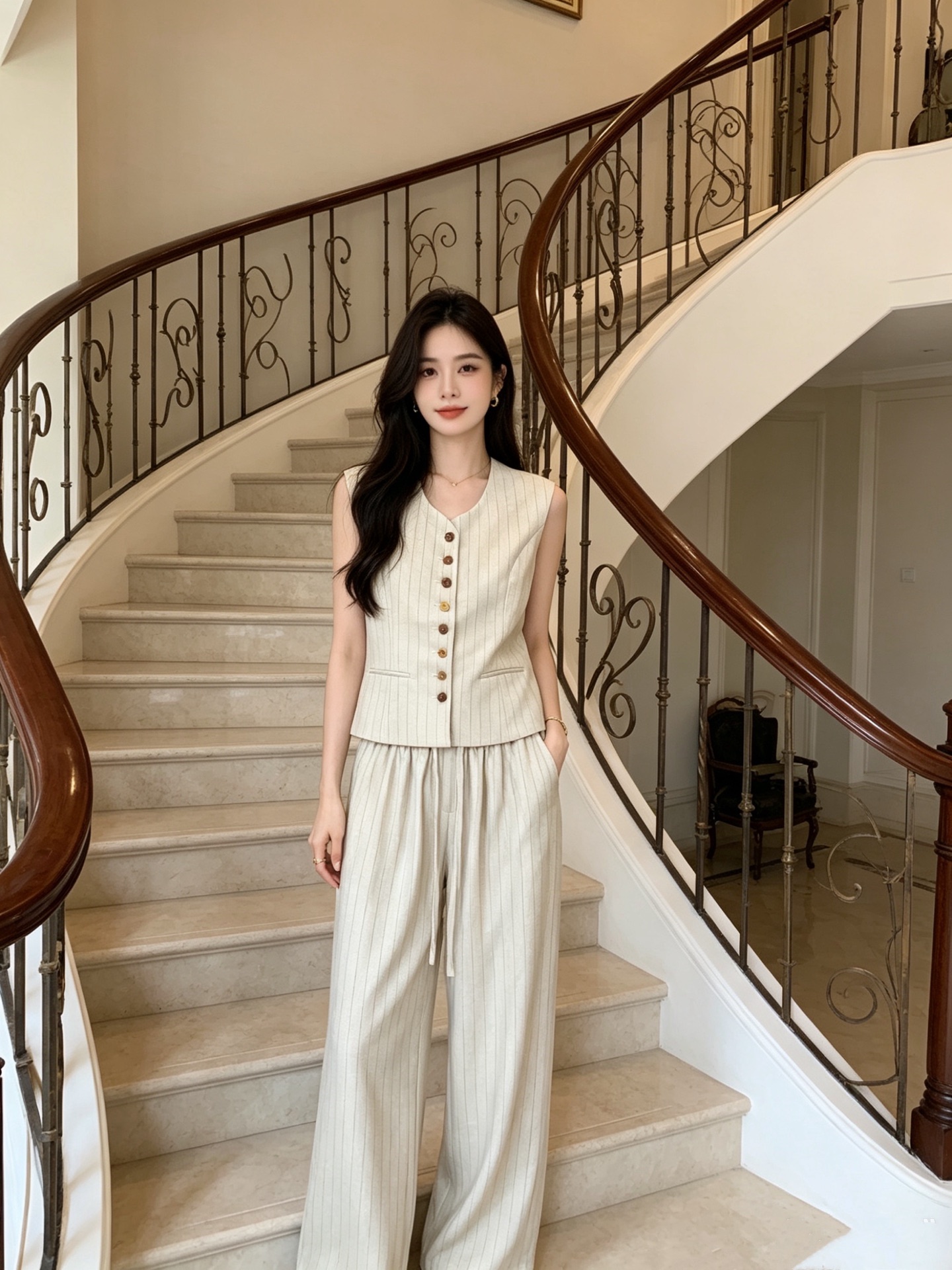 NO:829864,The highest version on the market, the girl will inspect the goods, trim the three marks on the threads, and ship the goods. You can send pictures and take videos. If you want quality or service, please add me on WeChat. We will not accept urgent orders. Model No. G26051843 Brunel*o  Cucinel*i's new and highest version girl on the market will inspect the goods, trim the three marks on the threads, and ship the goods. You can send pictures and take videos. If you want quality and service, please add me on WeChat. We will not accept urgent orders. Model BC's new highest version on the market. The girl will inspect the goods, trim the three marks on the threads, and ship the goods. If you want quality and service, please add me on WeChat. We will not accept urgent orders. High-end customized ice silk linen fine glitter fabric is breathable and comfortable!  Temperamental and fashionable striped two-piece suit!  Multi-color button placket slimming sleeveless vest top with pockets on both sides and drawstring waist, loose wide-leg trousers!  (S size S shoulder width 38, bust 88, length 57; waist 66 to 80 elastic, hip 96, pants length 101), women's clothing, brunello cucinelli, chanel,19860909市面最高版本小妹验货、修剪线头上三标、发货可发图及拍视频,要品质要服务的加我微信,不接急单.款号G26051843 Brunel*o Cucinel*i新市面最高版本小妹验货、修剪线头上三标、发货可发图及拍视频,要品质要服务的加我微信,不接急单.款BC家新市面最高版本小妹验货、修剪线头上三标、发货可发图及拍视频,要品质要服务的加我微信,不接急单.款 高端定制冰丝亚麻细闪面料透气舒适！气质时尚条纹两件套装！多色纽扣门襟修身显瘦无袖马甲上衣两侧插口袋抽绳缩腰宽松阔腿裤长裤！ （S码肩宽38,胸围88,衣长57；腰围66～80松紧弹力,臀围96,裤长101）,女装,brunello cucinelli,chanel,,Women's clothing
