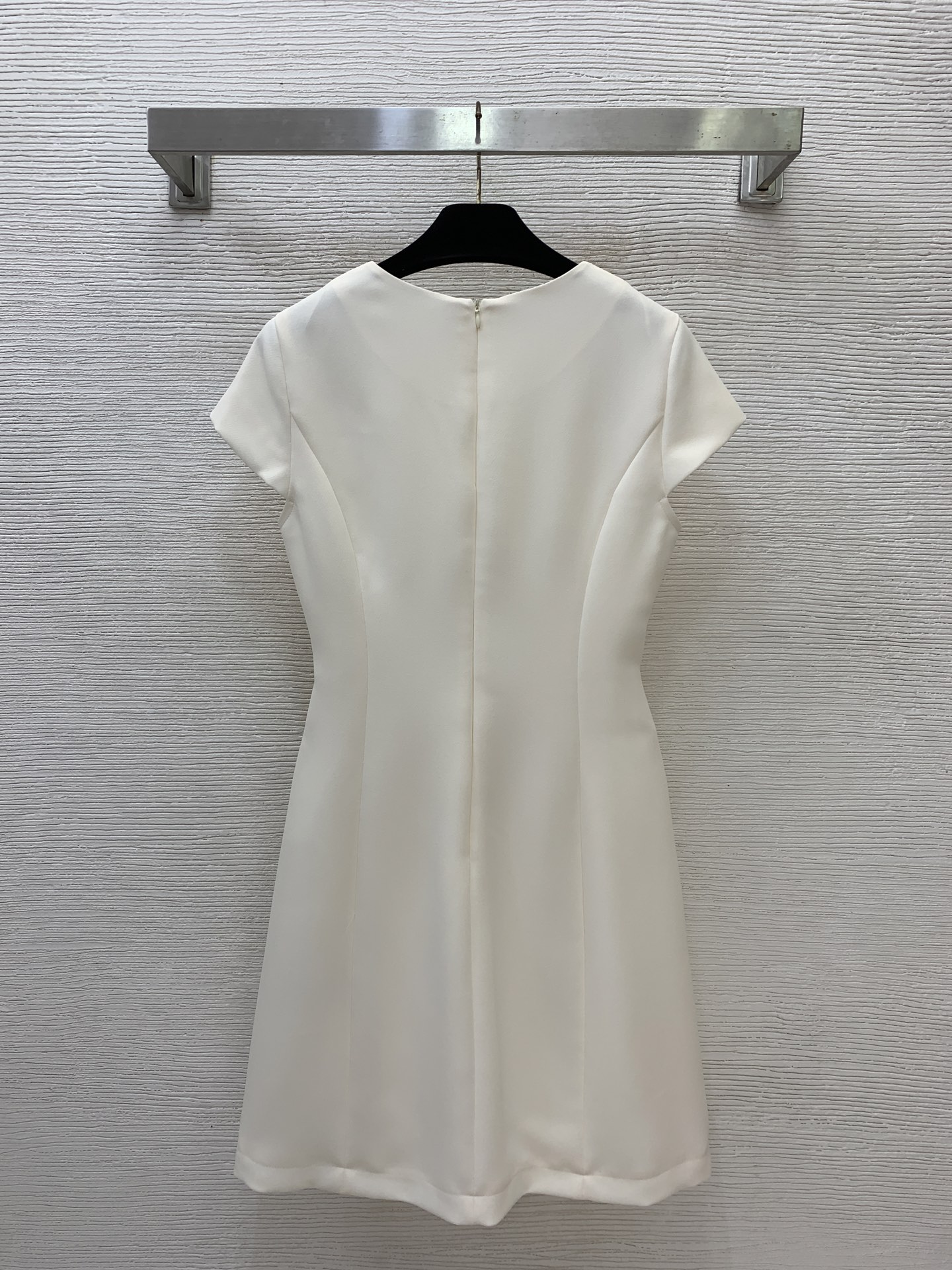 chanel Pink Crew Neck Short Sleeve Dress