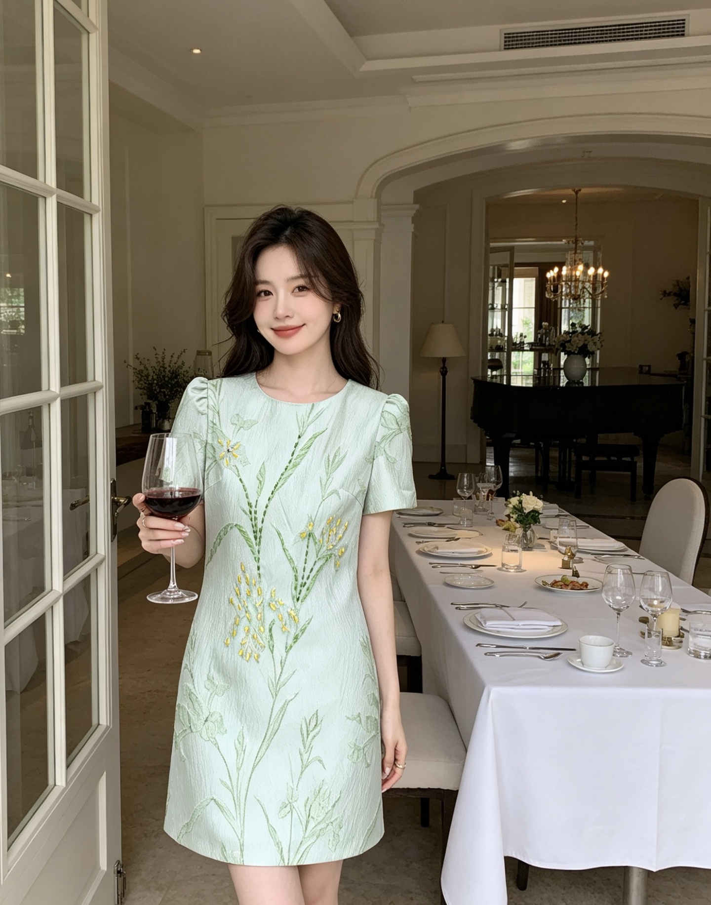 NO:864001,The girl of the highest version on the market will inspect the goods, trim the three marks on the threads, and ship the goods. If you want quality and service, please add me on WeChat. We will not accept urgent orders. Model No. G26053186 & Dolce & Gabbana DG* The latest version of the highest version on the market, the girl will inspect the goods, trim the three marks on the threads, and ship the goods. If you want quality and service, please add me on WeChat. We will not accept urgent orders. High-end customized three-dimensional jacquard fabrics are crisp and stylish!  Heavy embroidered beads on the front, slim fit, round neck, puff sleeves, short-sleeved dress, banquet dress!  (S size bust 84, sleeve length 21, skirt length 86), Dolce & Gabbana-clothing, Dolce&Gabbana, skirts, T-shirt,19860909市面最高版本小妹验货、修剪线头上三标、发货可发图及拍视频,要品质要服务的加我微信,不接急单.款号G26053186 &杜嘉班纳DG*新市面最高版本小妹验货、修剪线头上三标、发货可发图及拍视频,要品质要服务的加我微信,不接急单.款 高端定制立体提花面料版型挺括有型！前片重工绣珠装饰 修身显瘦圆领泡泡袖短袖连衣裙宴会礼服裙！ （S码胸围84,袖长21,裙长86）,杜嘉班纳-服装,Dolce&Gabbana,skirts,T-shirt,,Women's clothing