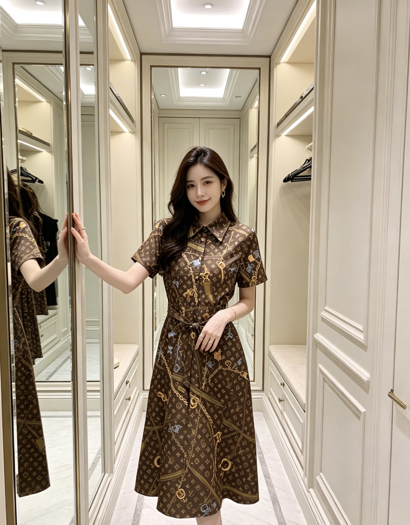 NO:863841,The highest version of the girl on the market inspects the goods, trims the three marks on the threads, and delivers the goods. You can send pictures and take videos. If you want quality and service, add me on WeChat. We will not accept urgent orders. Model No. D26060345 LOUIS* Lujia LV New Highest version on the market. The girl inspects the goods, trims the three marks on the threads, and delivers the goods. You can send pictures and take videos. If you want quality and service, add me on WeChat. We do not accept urgent orders.  All-over presbyopic letter logo key chain pattern print, half-breasted front lapel and waist slimming, large skirt and short-sleeved dress!  (M size shoulder width 36, bust 90, waist 76, sleeve length 20, skirt length 113),Louis Vuitton-clothing,louis vuitton,louis vuitton,louis vuitton,louis vuitton,louis vuitton,skirts,T-shirt,19860909市面最高版本小妹验货、修剪线头上三标、发货可发图及拍视频,要品质要服务的加我微信,不接急单.款号D26060345 LOUIS*驴家LV新市面最高版本小妹验货、修剪线头上三标、发货可发图及拍视频,要品质要服务的加我微信,不接急单.款 通体老花字母logo钥匙链条图案印花、半排扣前襟翻领收腰显瘦大裙摆短袖连衣裙！（M码肩宽36,胸围90,腰围76,袖长20,裙长113）,路易威登-服装,louis vuitton,louis vuitton,louis vuitton,louis vuitton,louis vuitton,skirts,T-shirt,,Women's clothing