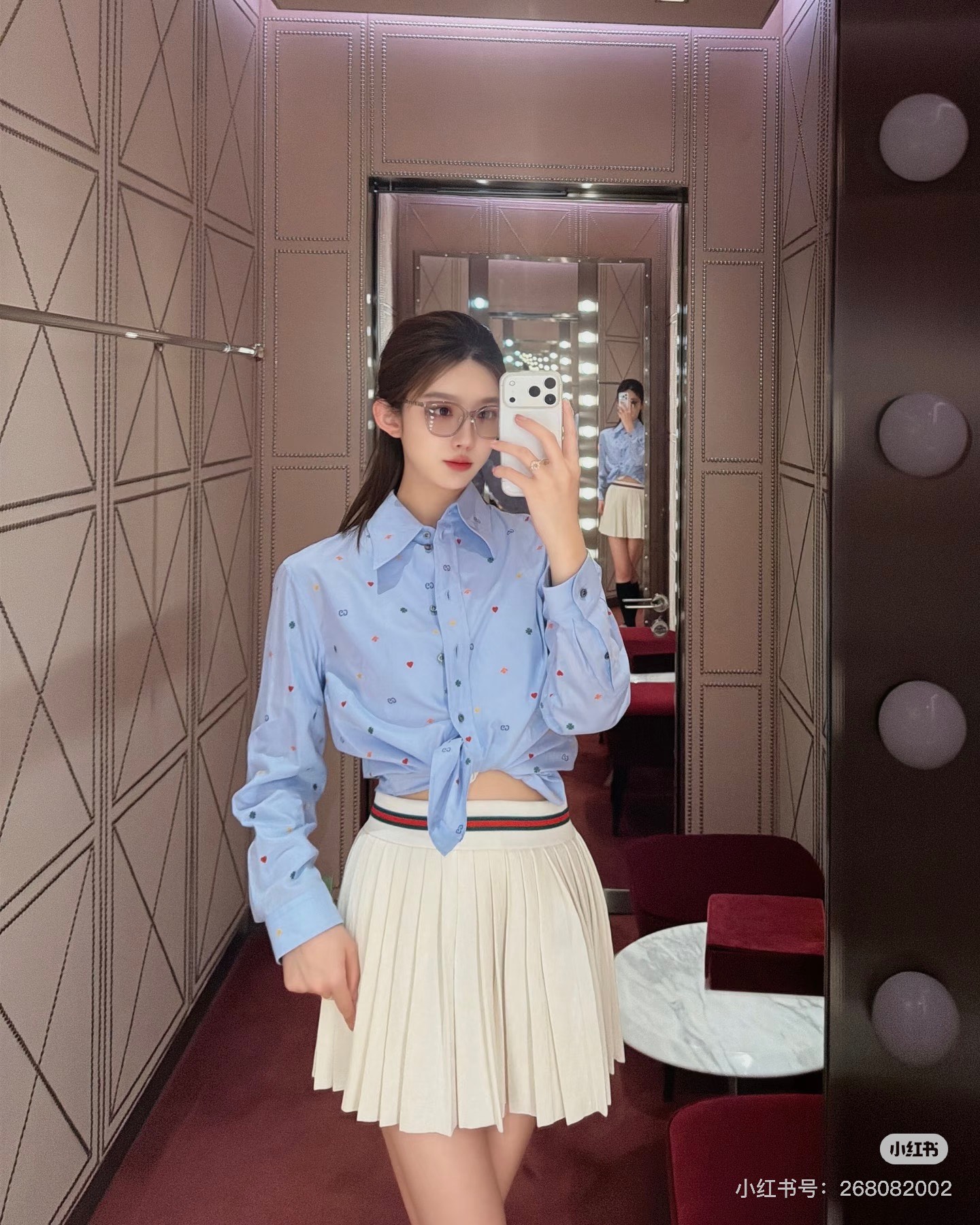 NO:886509,No. G26061518 GUCC's latest high-end customized GG letter logo jacquard, contrasting striped edge pleated skirt, college style age-reducing knitted short skirt!  White, (M size waist 54~74 elastic, skirt length 40), Gucci-clothing, gucci, gucci, skirts,19860909号G26061518 GUCC*新高端定制GG字母logo提花、撞色条纹边压褶裙摆学院风减龄针织短裙半身裙！白色,（M码腰围54～74弹力,裙长40）,古驰-服装,gucci,gucci,skirts,,Women's clothing