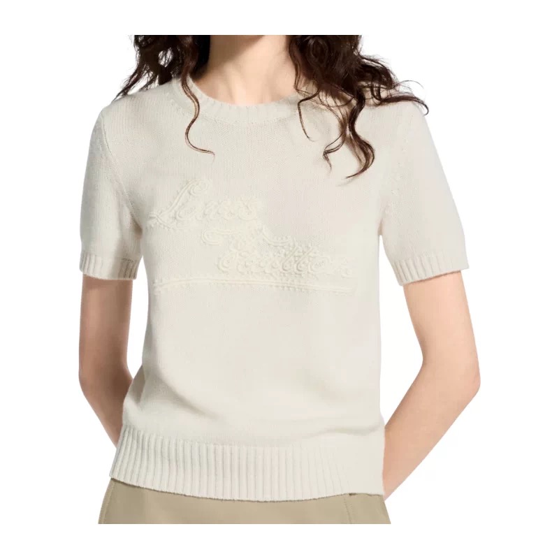 NO:892713,No. G26062573 LOUIS*Lvjia LV new high-end customized cashmere fabric, artistic signature letter logo heavy industry embroidery casual versatile round neck short-sleeved sweater top!  Off-white, black, (M size shoulder width 37, chest 86, sleeve length 23, clothing length 57), Louis Vuitton-clothing,louis vuitton,louis vuitton,louis vuitton,louis vuitton,louis vuitton,T-shirt,19860909号G26062573 LOUIS*驴家LV新 高端定制山羊绒面料、艺术签名字母logo重工刺绣休闲百搭圆领短袖针织衫上衣！米白色、黑色、 （M码肩宽37,胸围86,袖长23,衣长57）,路易威登-服装,louis vuitton,louis vuitton,louis vuitton,louis vuitton,louis vuitton,T-shirt,,Women's clothing