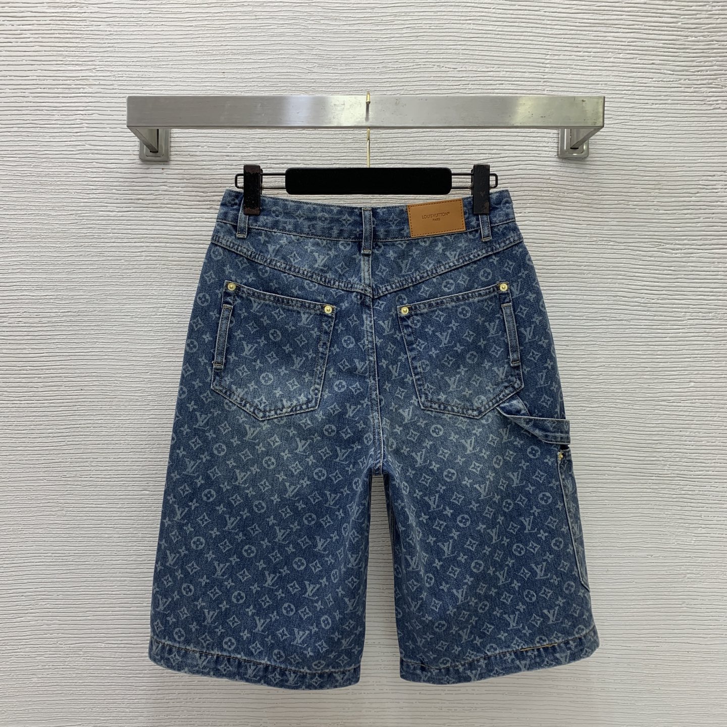 louis vuitton monogram denim shorts