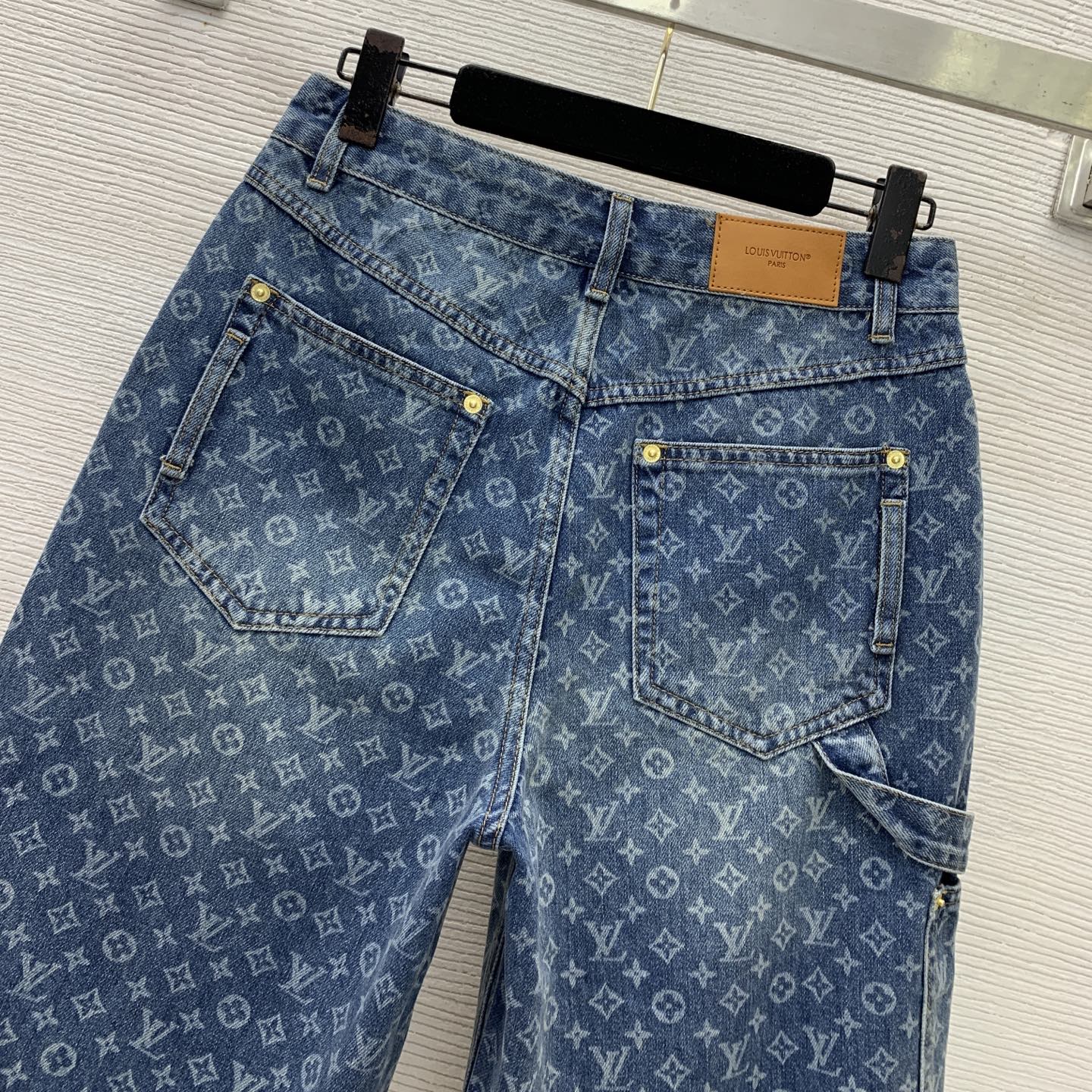 louis vuitton monogram denim shorts