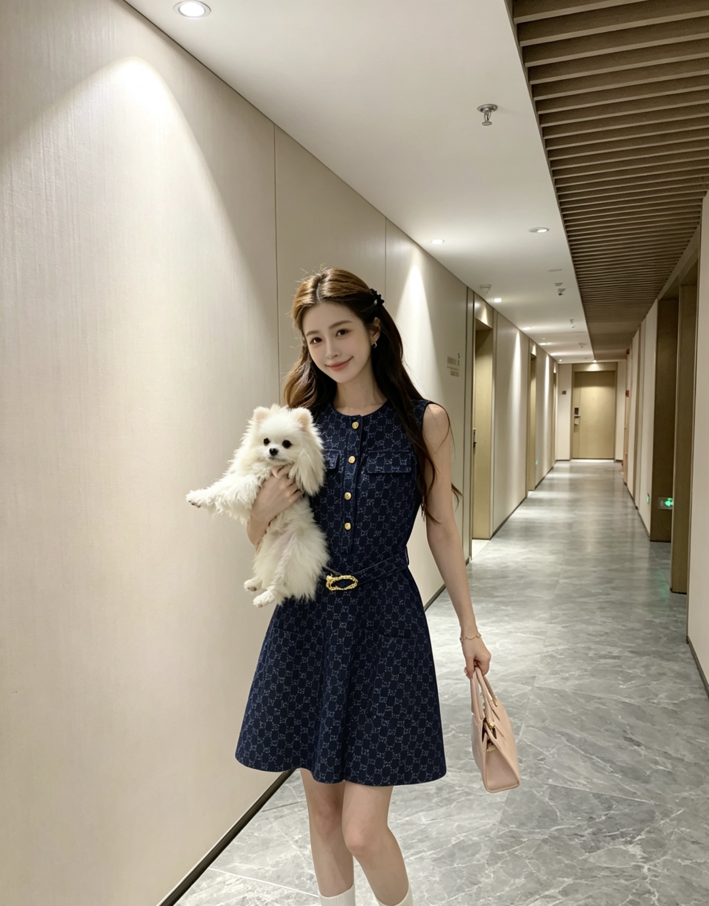 NO:900005,Model No. D26070430 GUCC* new style, all-over GG jacquard letter logo washed denim fabric, chest flap cloth cover decorated with gold buttons, half placket, waist slimming sleeveless round neck dress belt!  (M size bust 86, waist 74, skirt length 87), Gucci-clothing, gucci, gucci, skirts,19860909款号D26070430 GUCC*新款 通体GG提花字母logo洗水牛仔面料、胸前翻盖布盖装饰金色纽扣半开襟门襟收腰显瘦无袖圆领连衣裙腰带！（M码胸围86,腰围74,裙长87）,古驰-服装,gucci,gucci,skirts,,Women's clothing