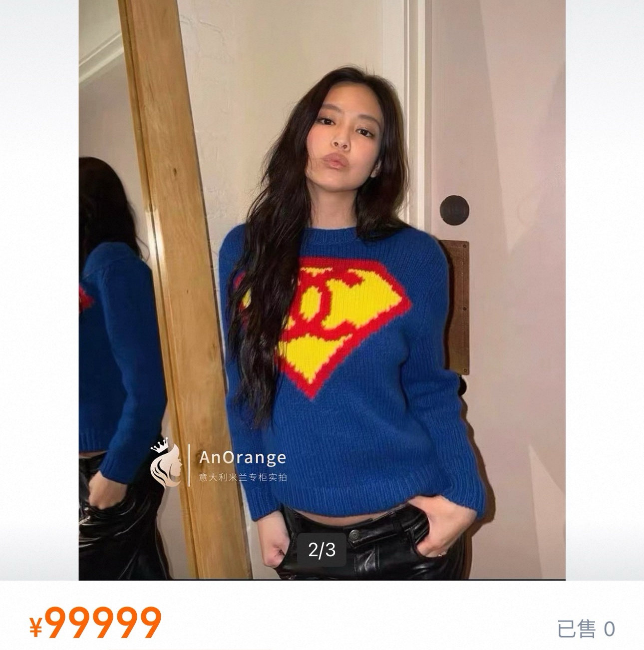 NO:931769,Model No. G26071484 CHANE*L new high-end customized wool yarn fabric, double C diamond pattern on the chest, round neck pullover, long-sleeved sweater top!  Blue, 36-38-40 (size 38: shoulder width 42, bust 98, sleeve length 58, dress length 54), Chanel-clothing, chanel, chanel, sweaters,19860909款号G26071484 CHANE*L新款高端定制羊毛纱线面料、胸前双C钻石图案圆领套头长袖针织衫毛衣上衣！蓝色、36-38-40（38码:肩宽42,胸围98,袖长58,衣长54）,香奈儿-服装,chanel,chanel,sweaters,,Women's clothing